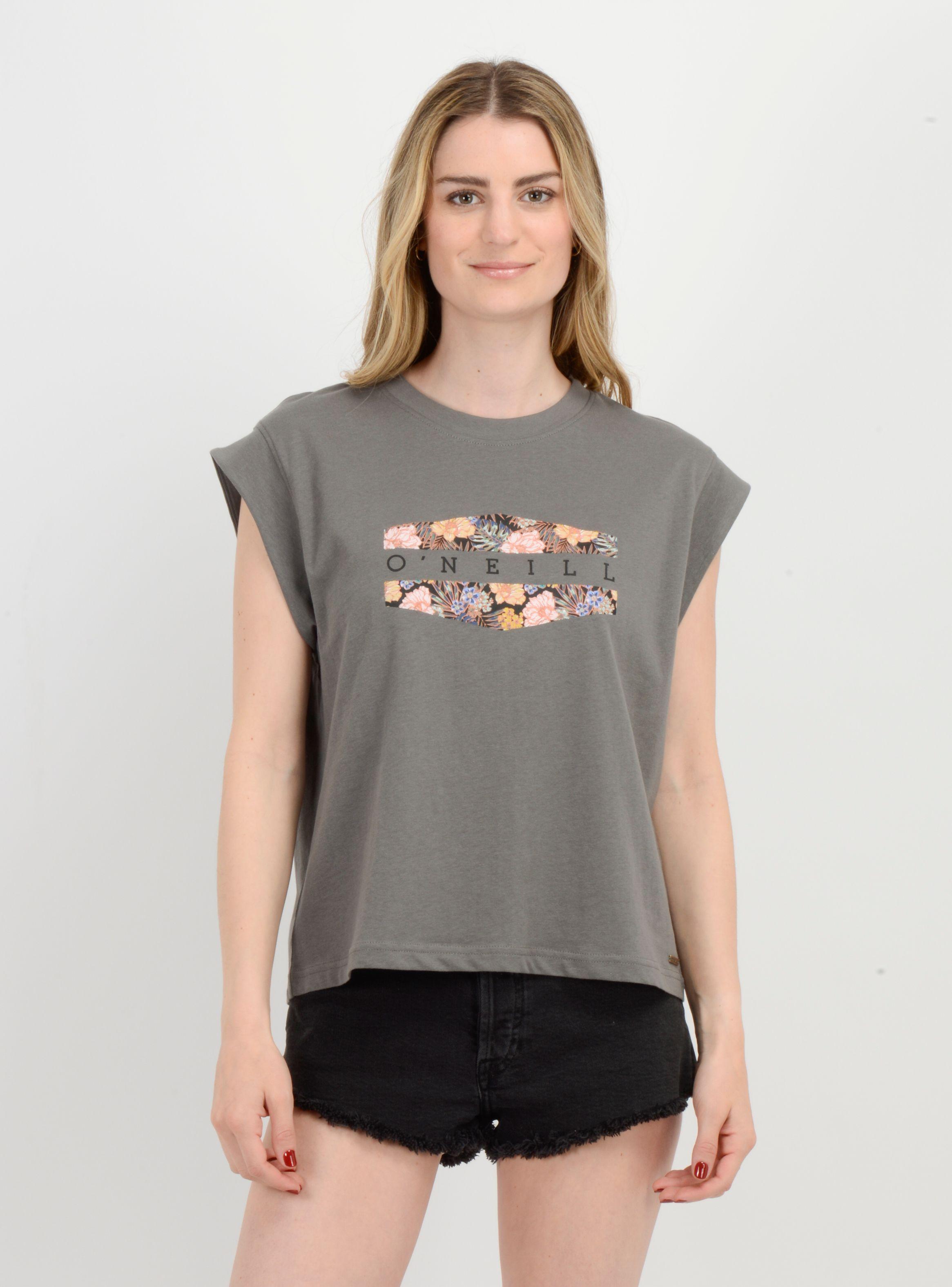 POLERA MANGA CORTA BOTANIC  GRIS OSCURO-0