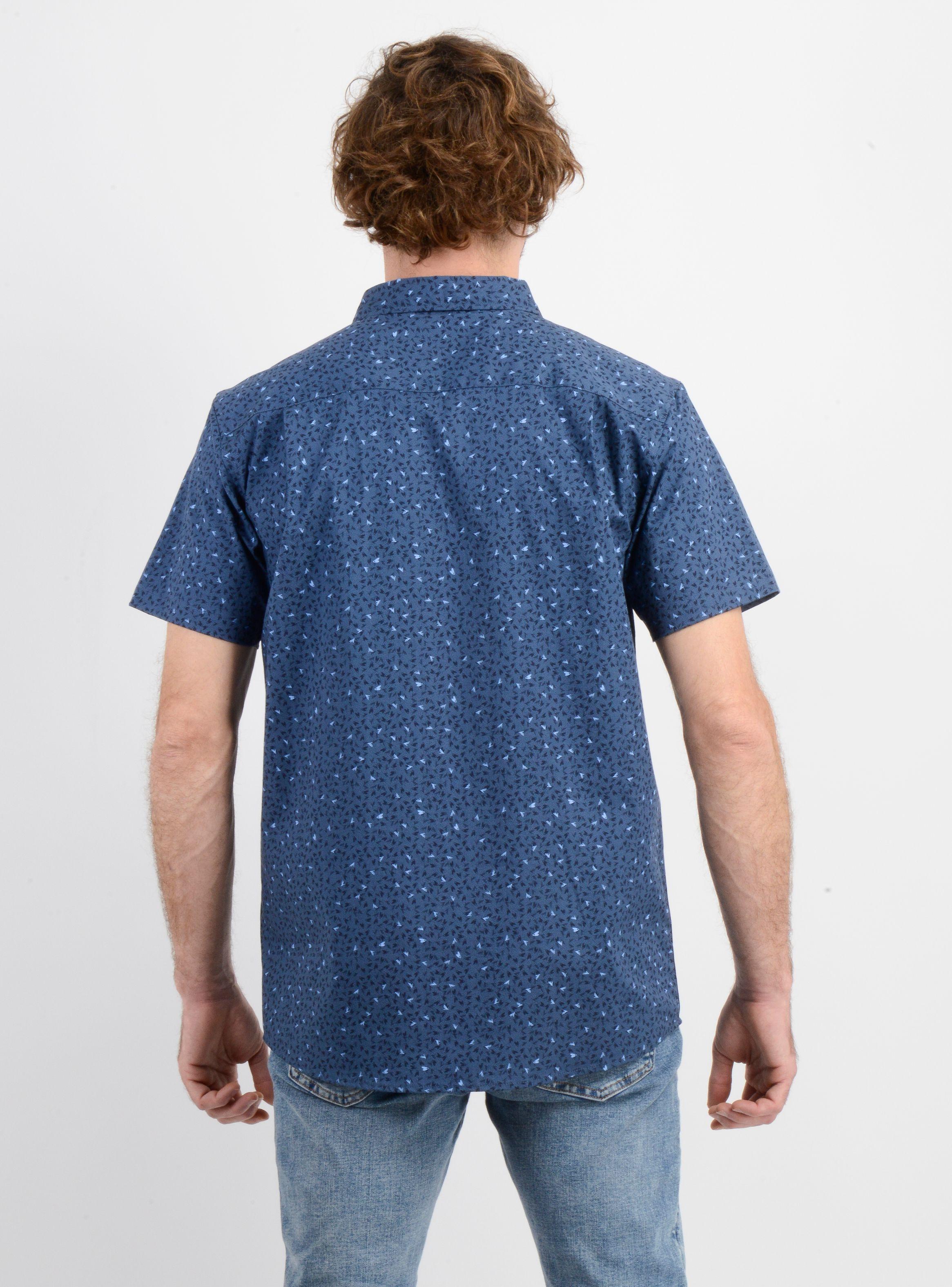 CAMISA MANGA CORTA QUIVER AZUL-1