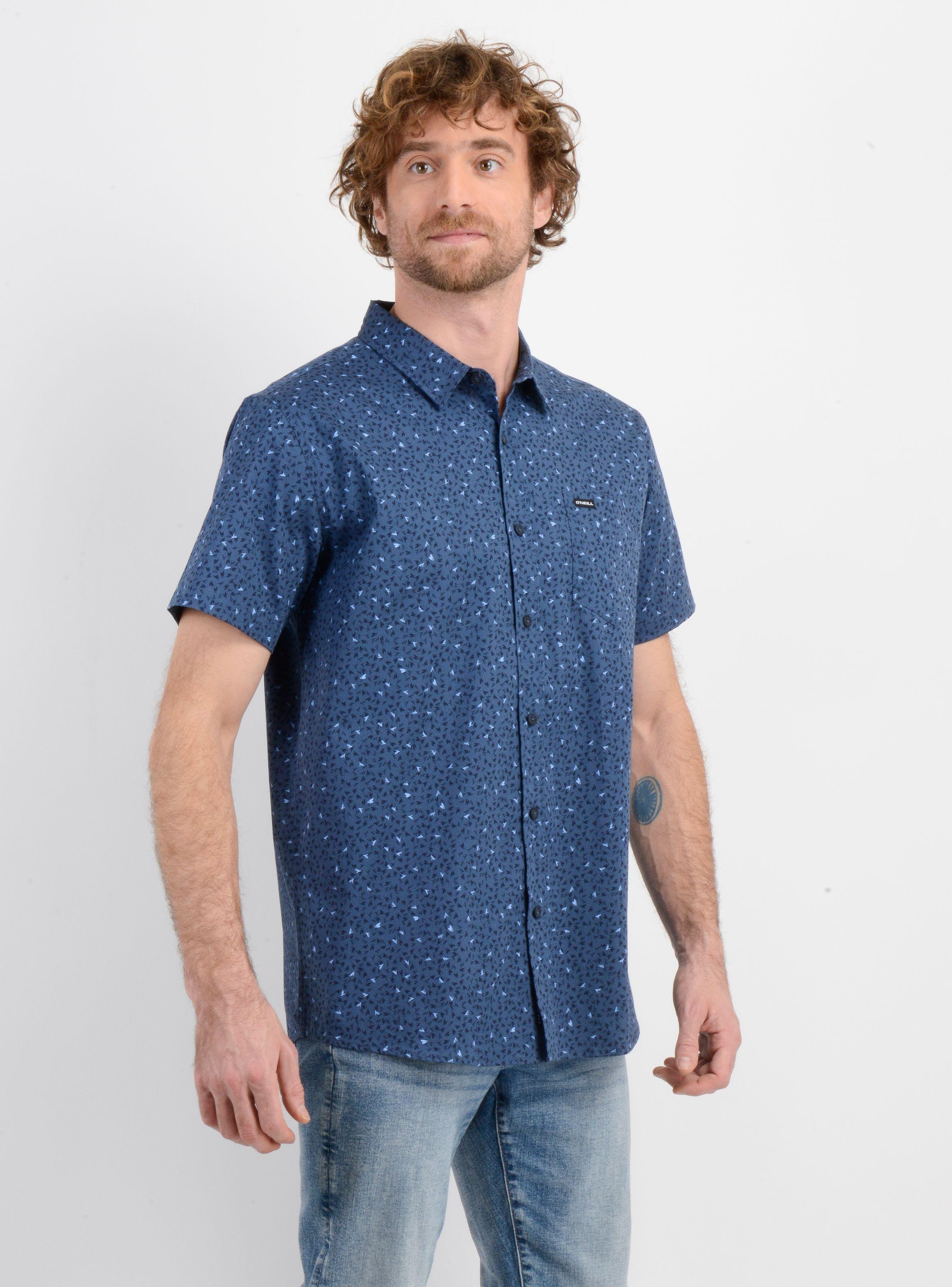 CAMISA MANGA CORTA QUIVER AZUL-3