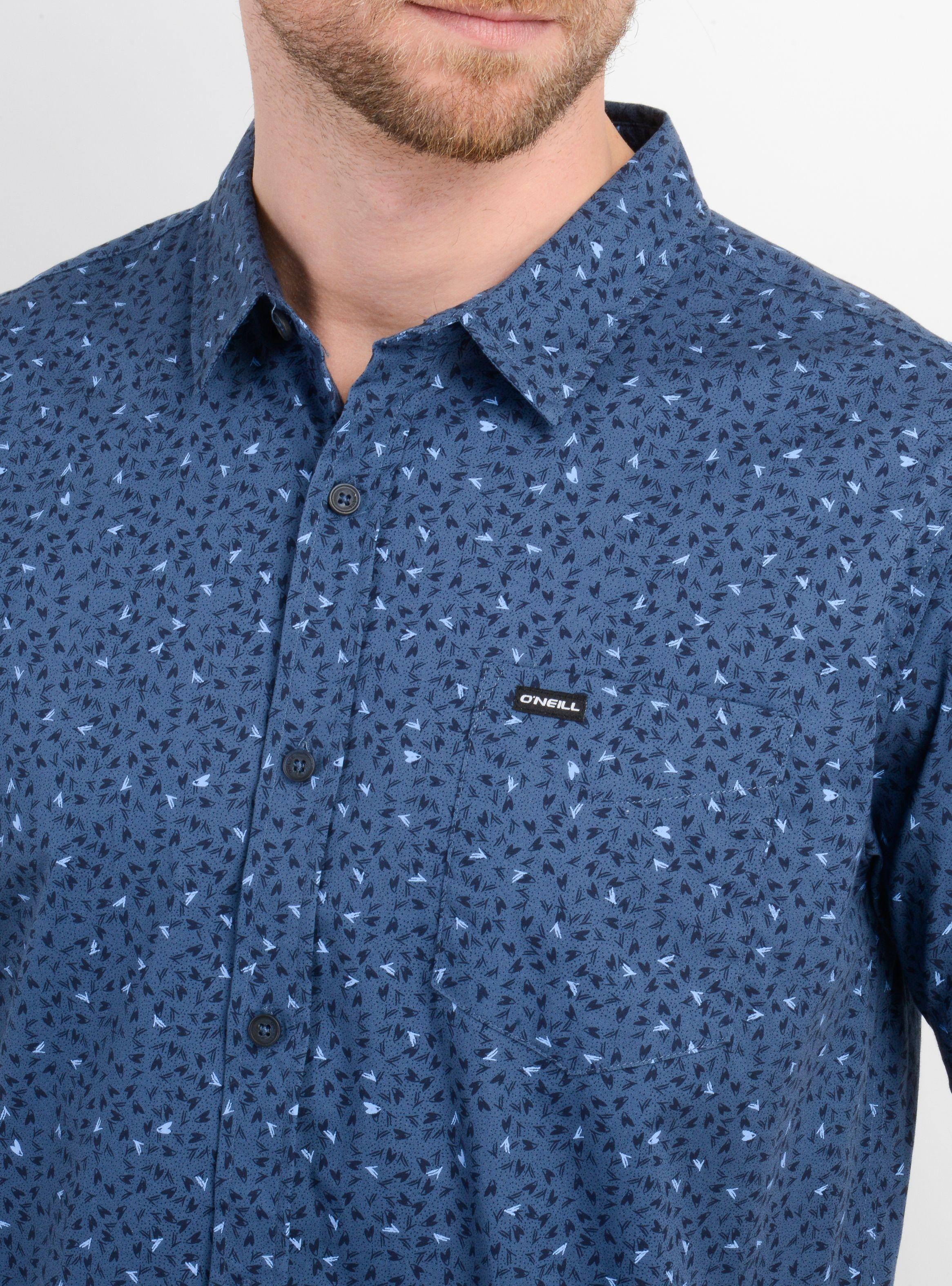 CAMISA MANGA CORTA QUIVER AZUL-4