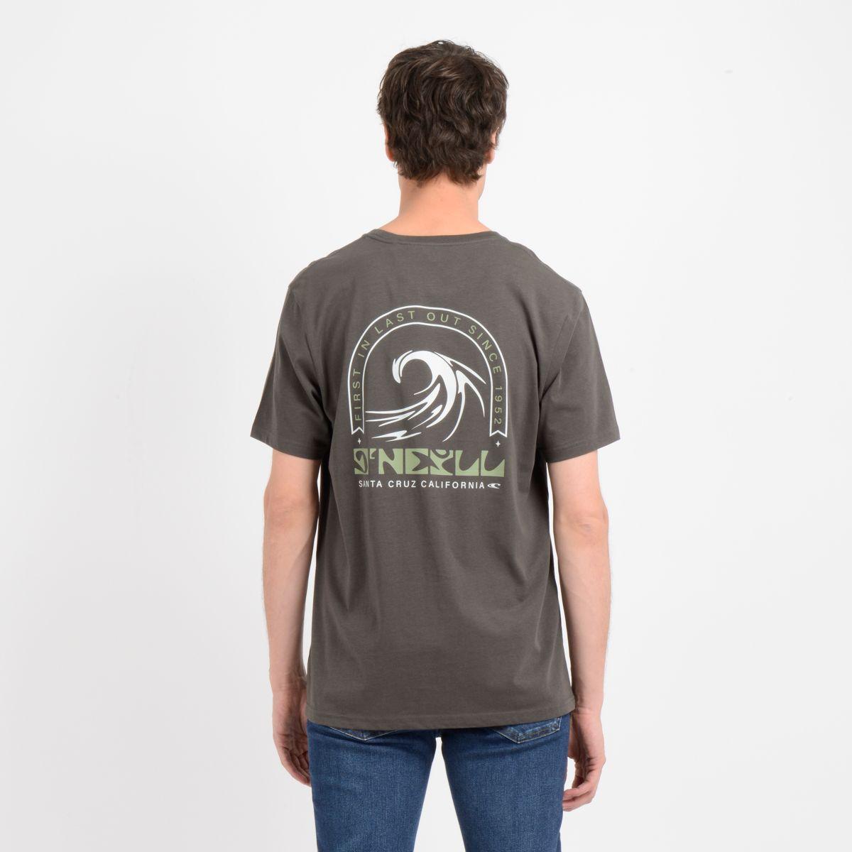 POLERA MANGA CORTA DIP SEA GRIS OSCURO-1