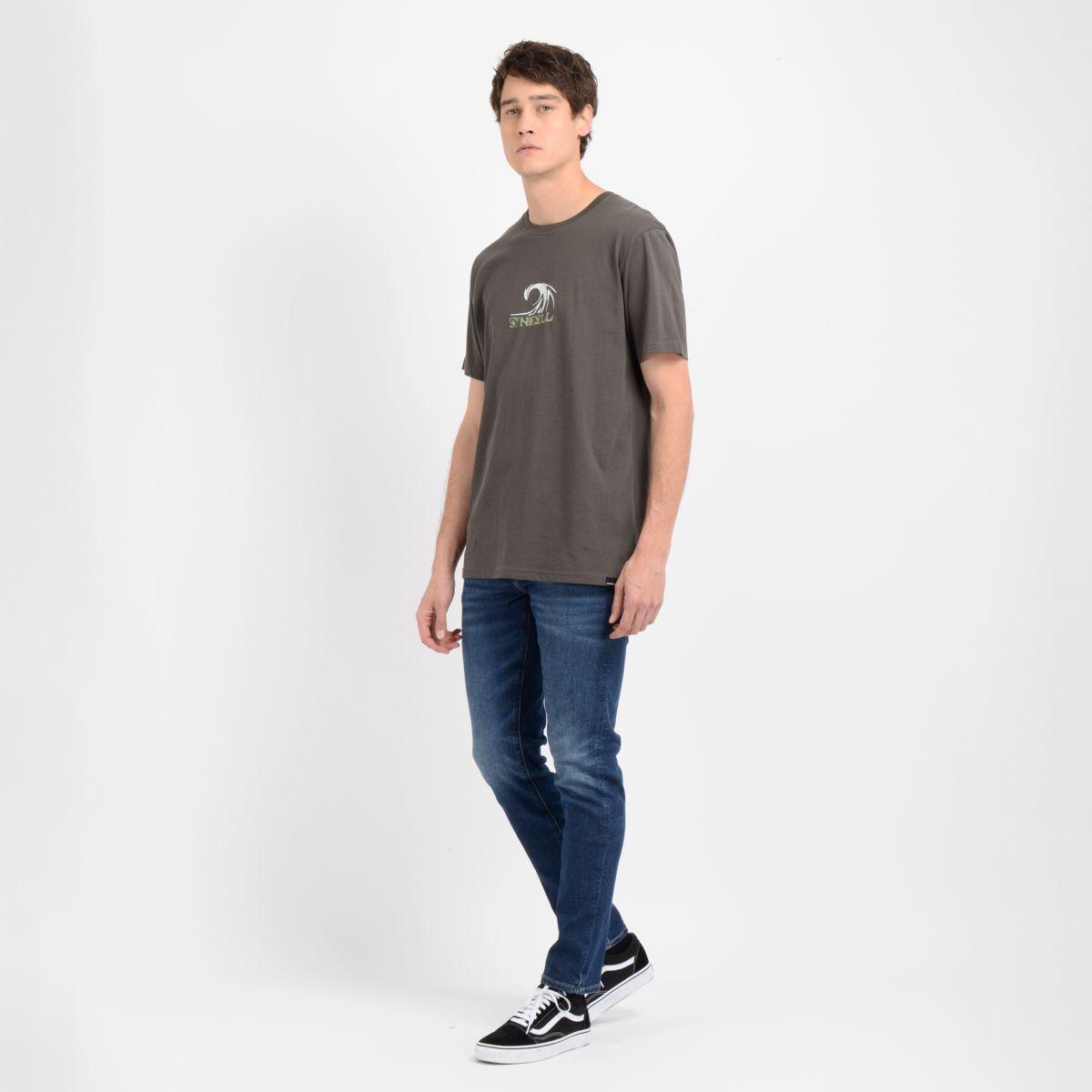 POLERA MANGA CORTA DIP SEA GRIS OSCURO-3