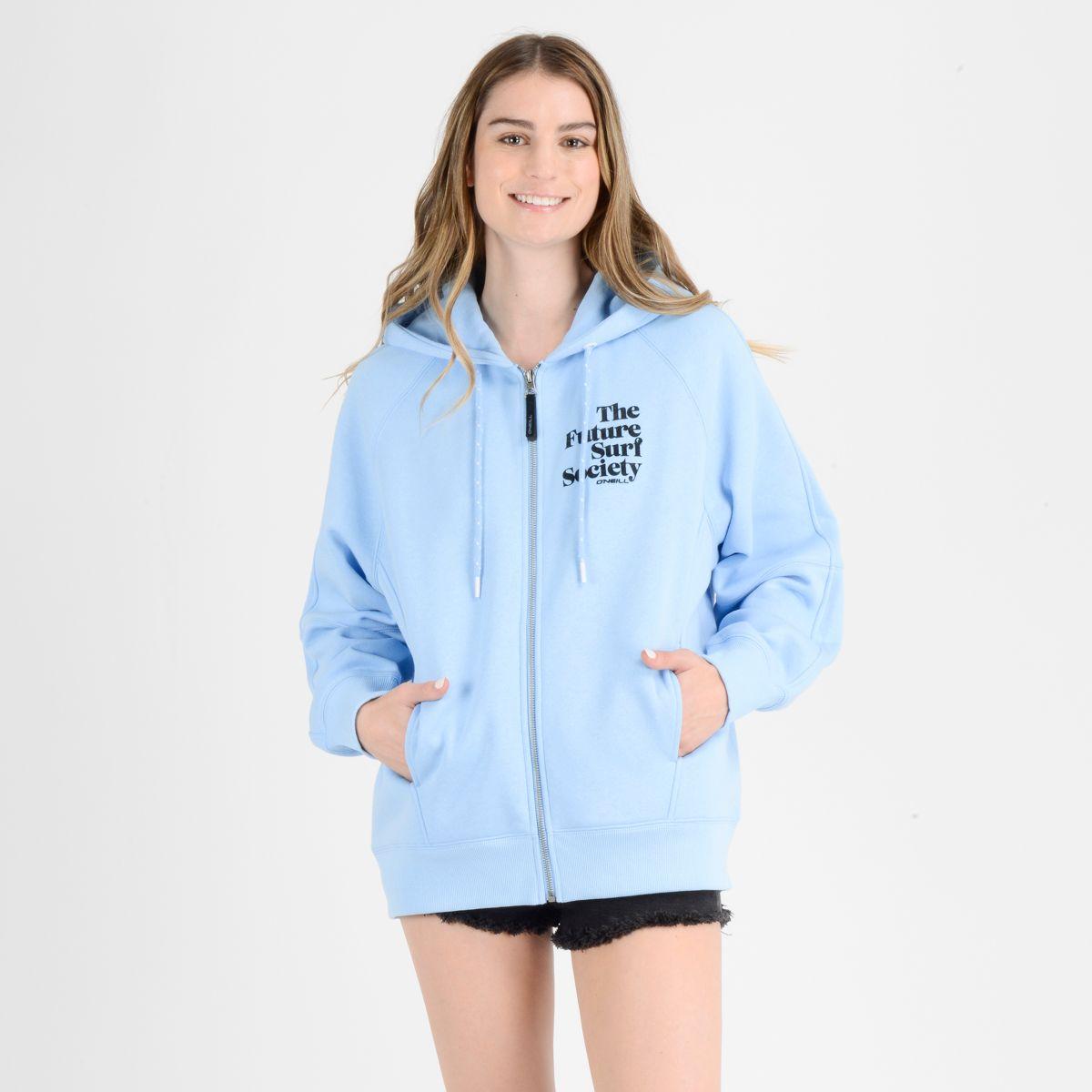 POLERON FUTURE SURF ZIP  AZUL CLARO / PASTEL-0