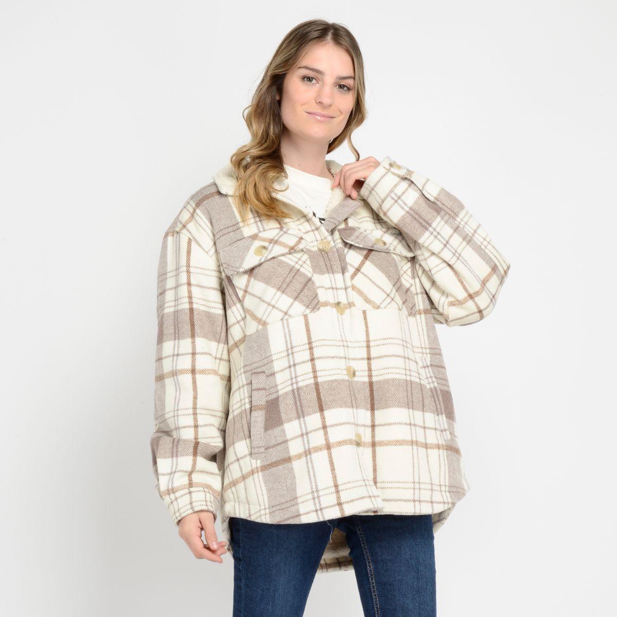 CHAQUETA -  I23MU026001 CAFÉ CLARO / PASTEL-1