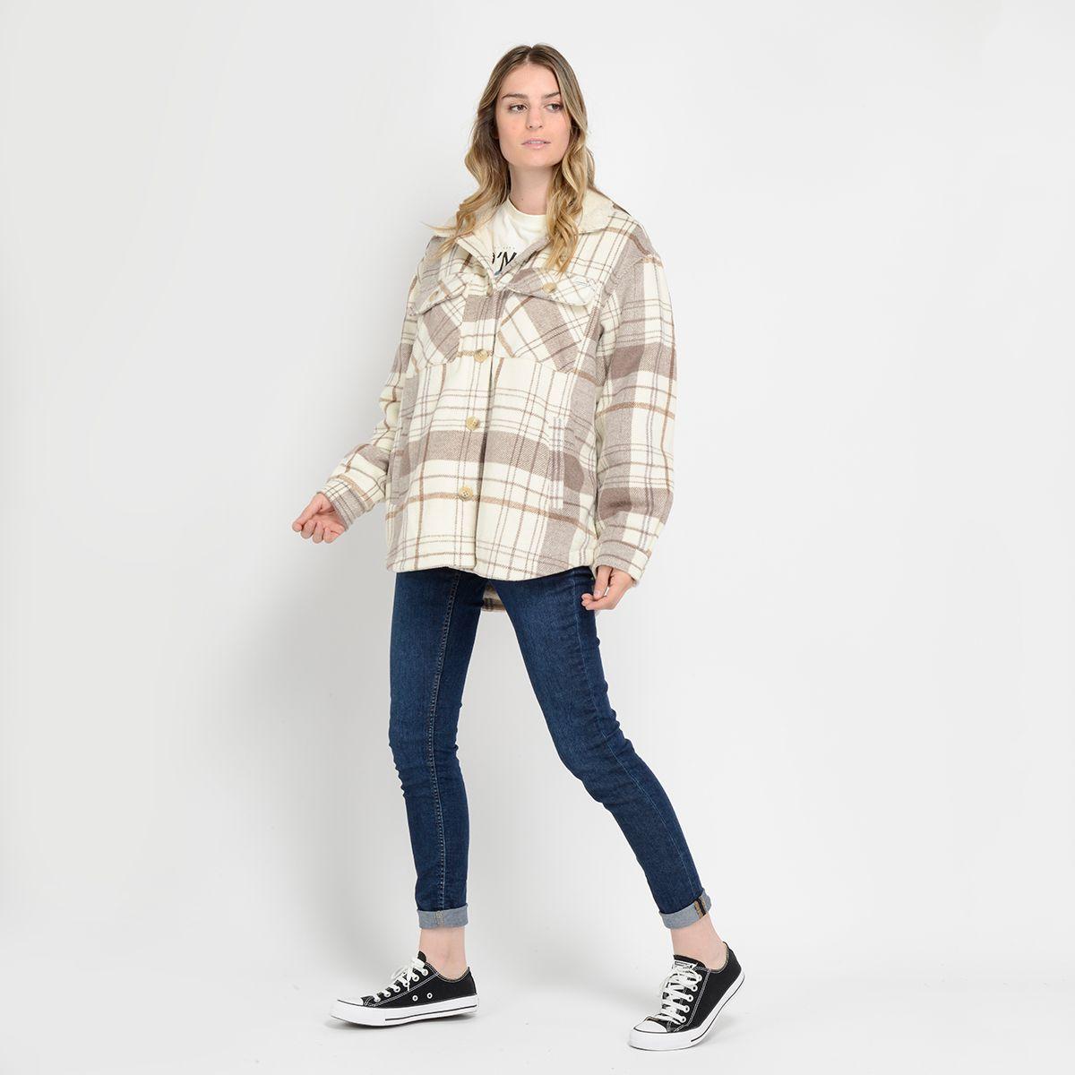 CHAQUETA -  I23MU026001 CAFÉ CLARO / PASTEL-3
