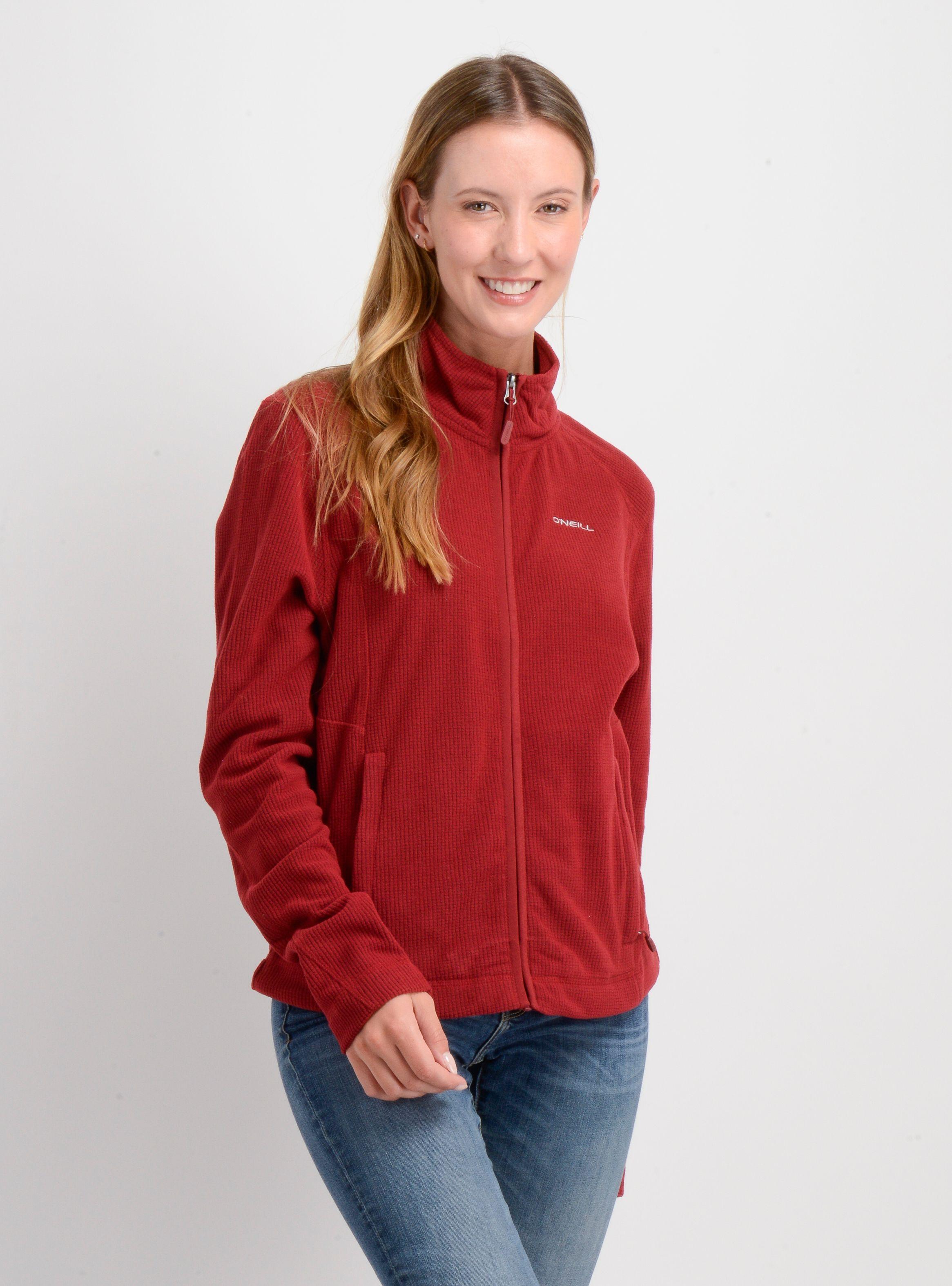 POLERON MICROPOLAR MABELINE II ROJO OSCURO-3