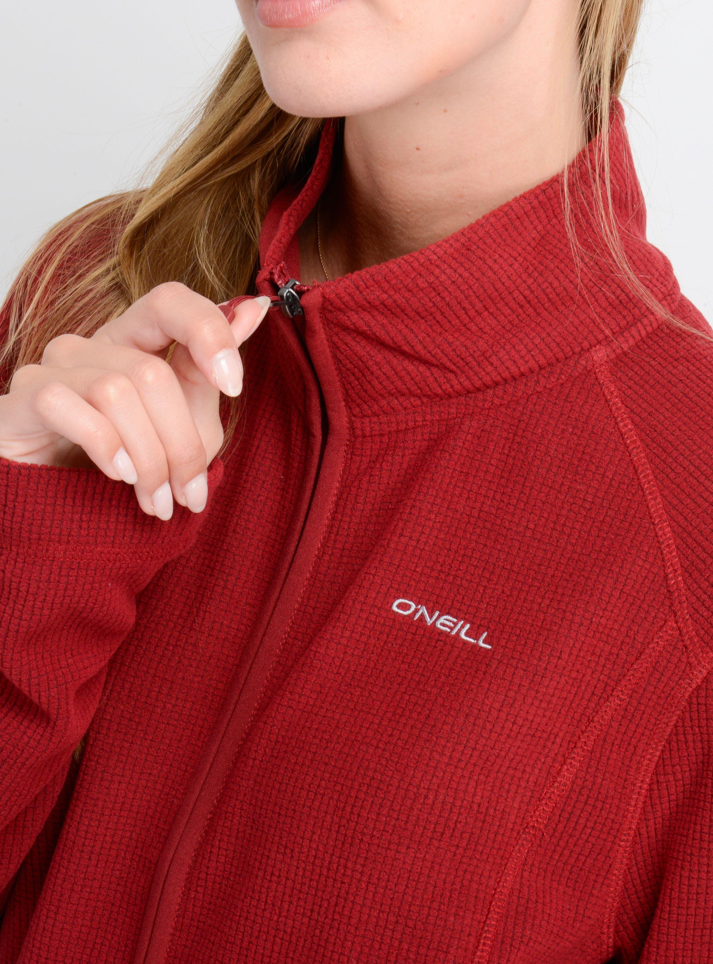 POLERON MICROPOLAR MABELINE II ROJO OSCURO-4