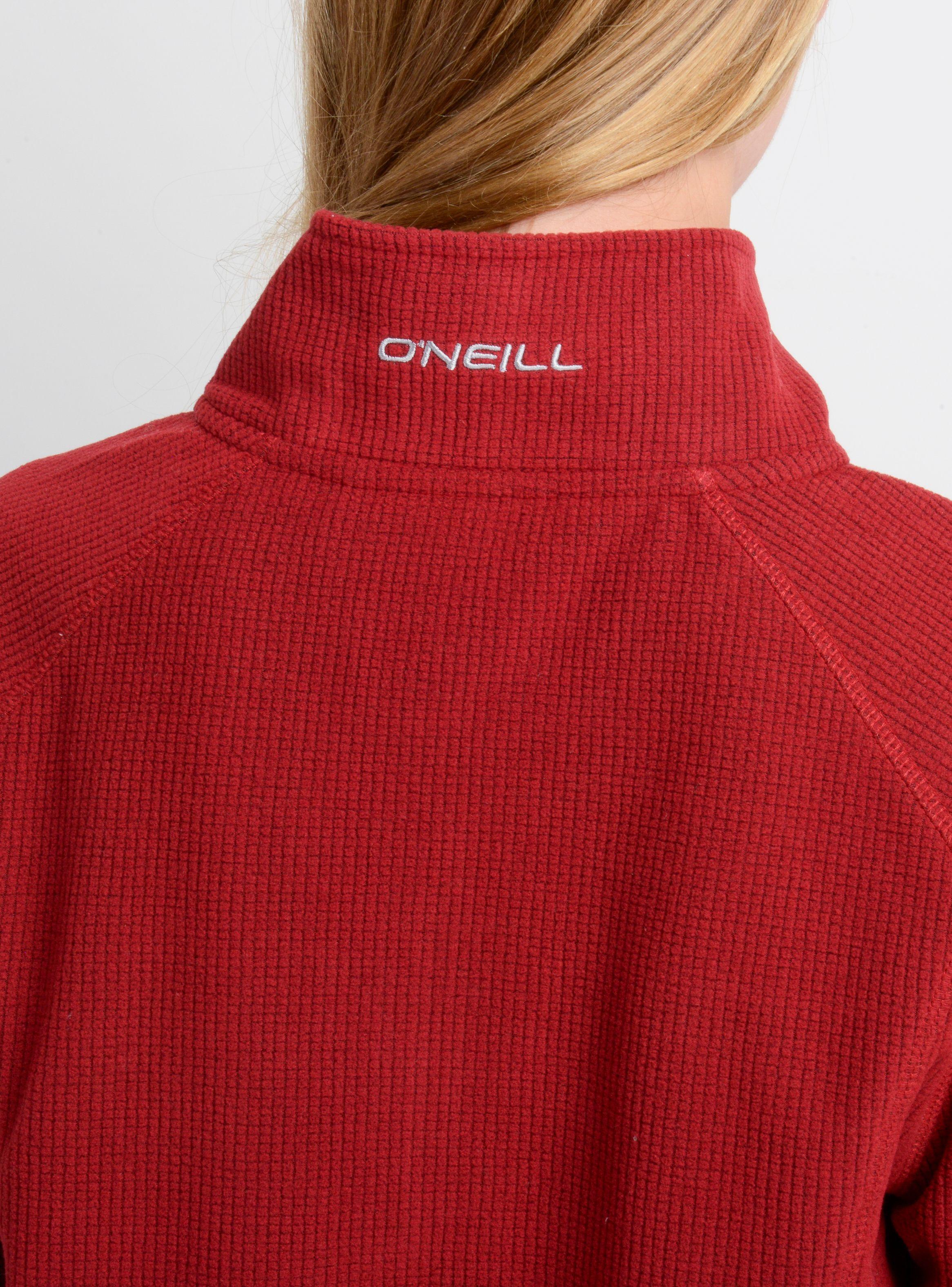 POLERON MICROPOLAR MABELINE II ROJO OSCURO-5