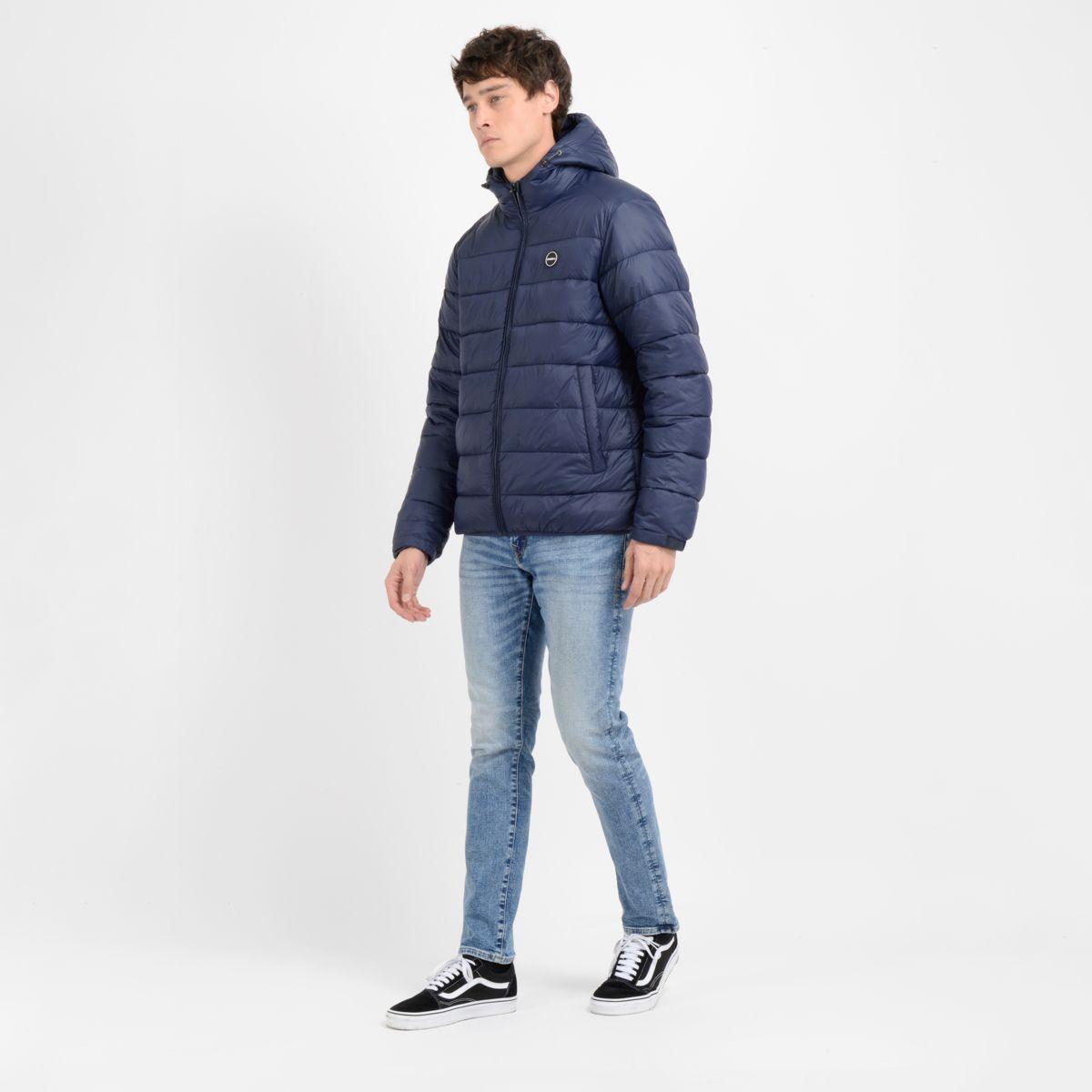 PARKA GLASSY PUFF AZUL OSCURO-3
