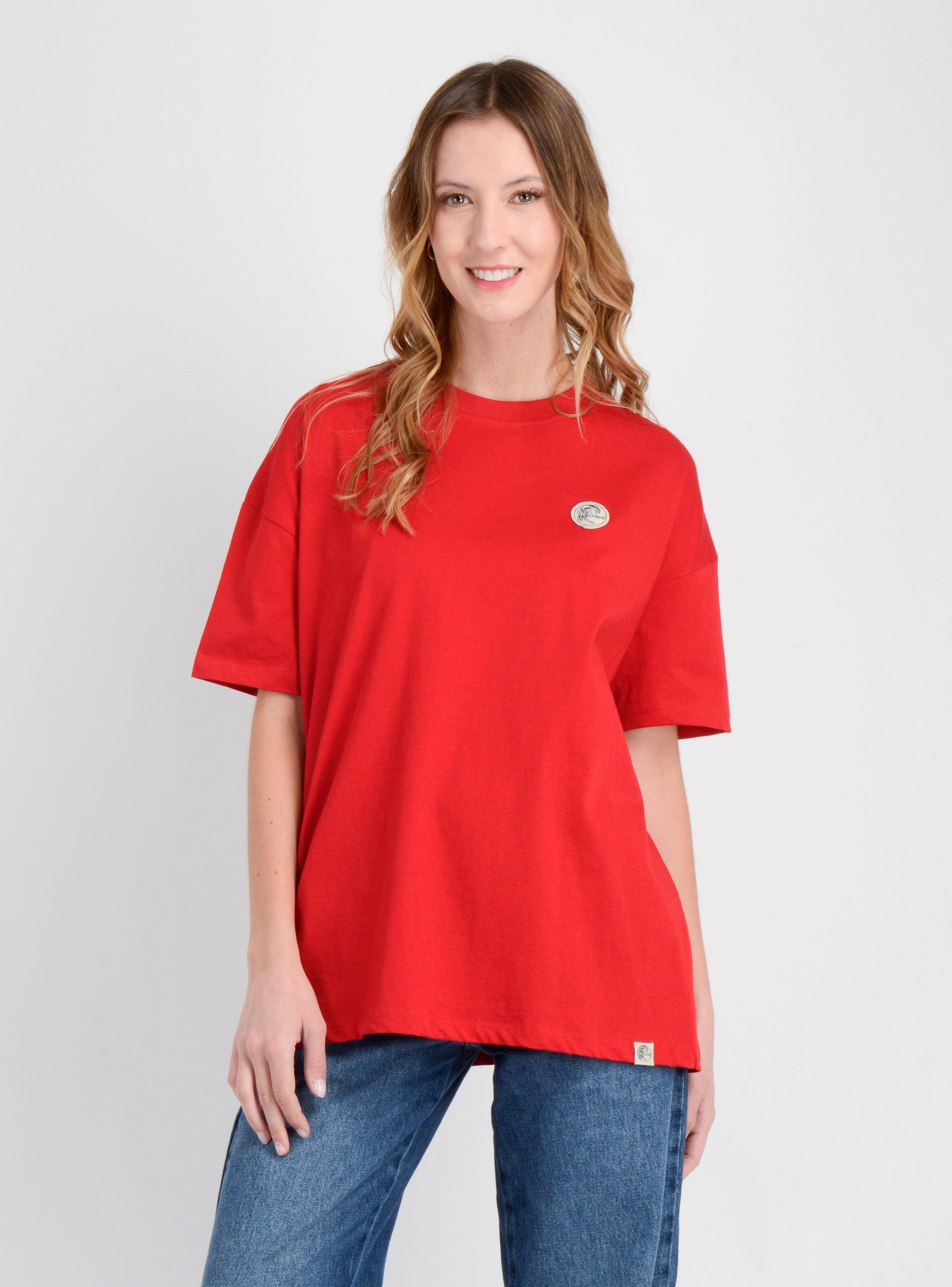 POLERA MANGA CORTA OG ESSENTIALS W ROJO-0