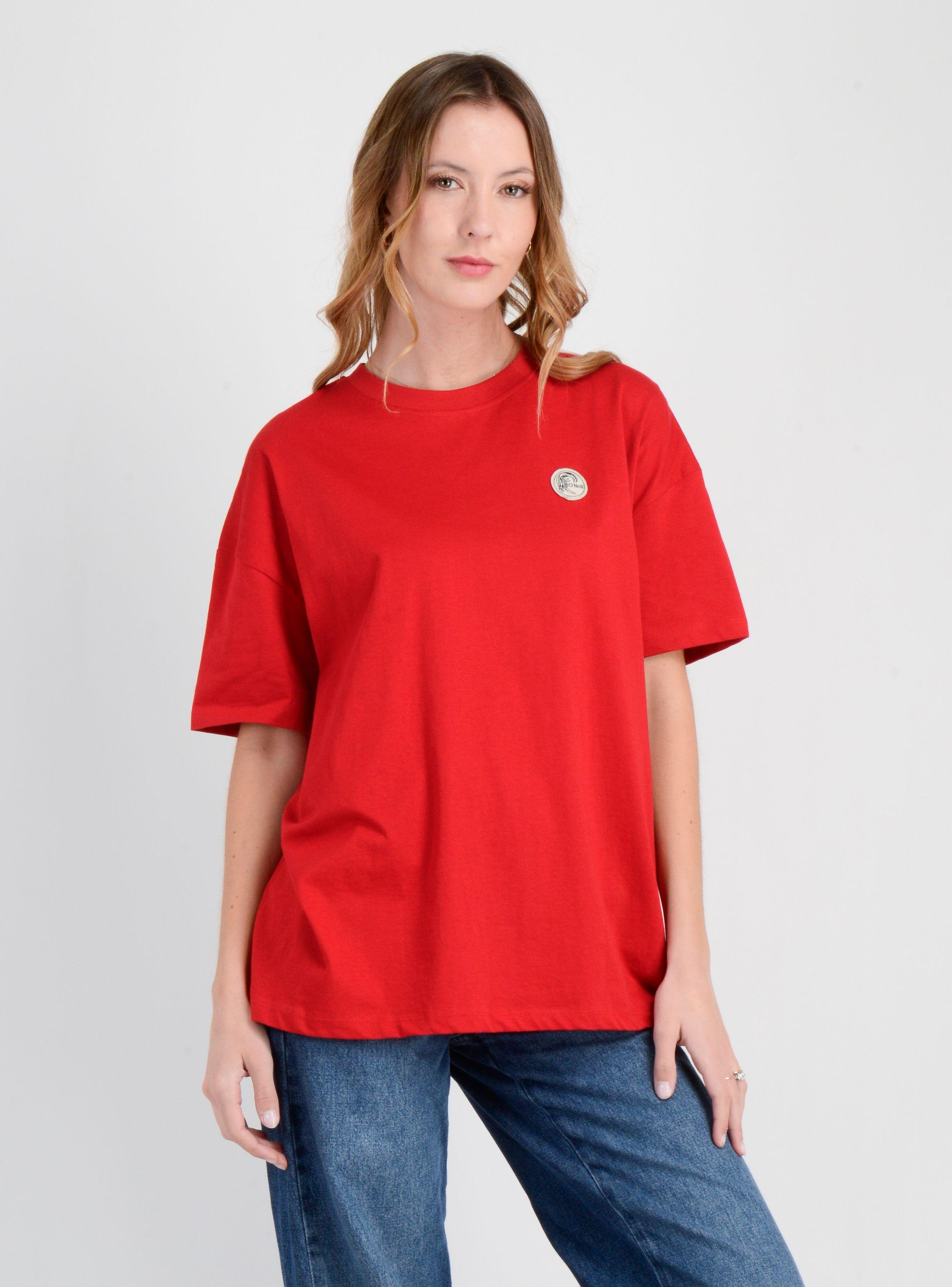 POLERA MANGA CORTA OG ESSENTIALS W ROJO-3