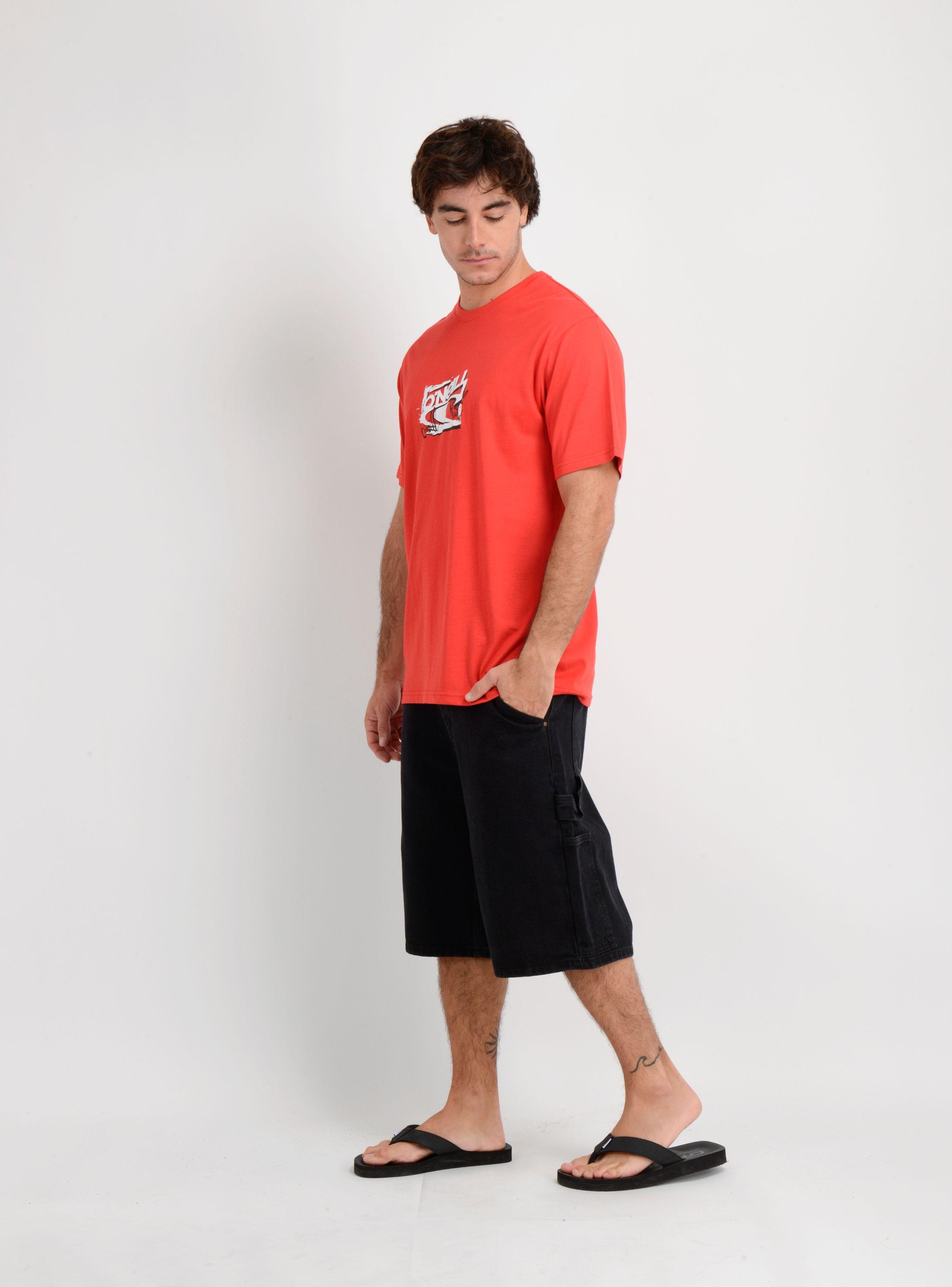 POLERA MANGA CORTA ESSENTIAL 90'S  ROJO-2
