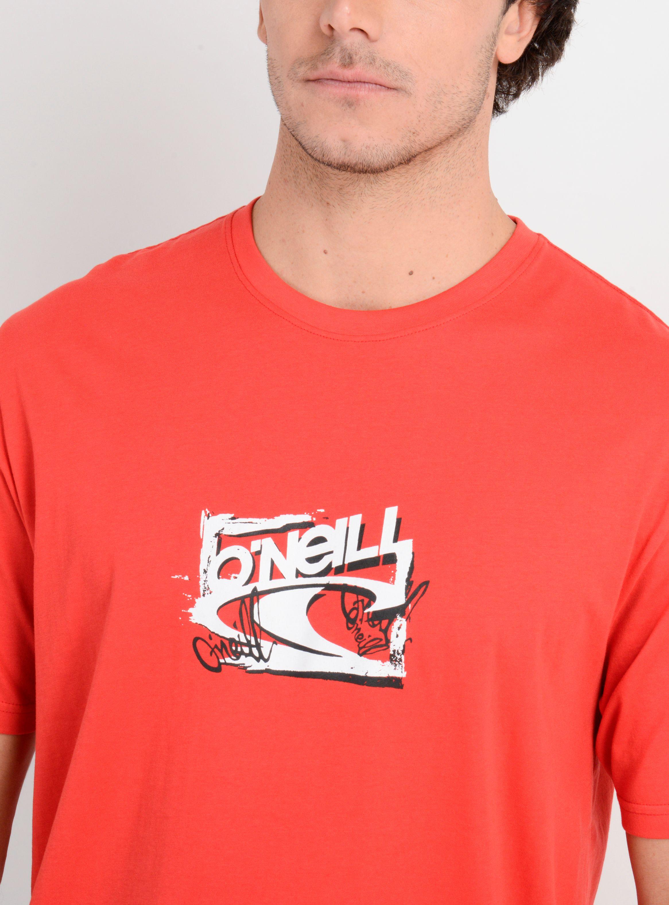 POLERA MANGA CORTA ESSENTIAL 90'S  ROJO-4
