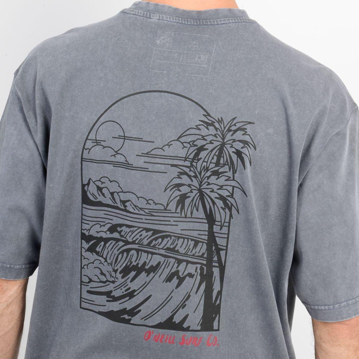 POLERA MANGA CORTA VISTA  GRIS OSCURO-5