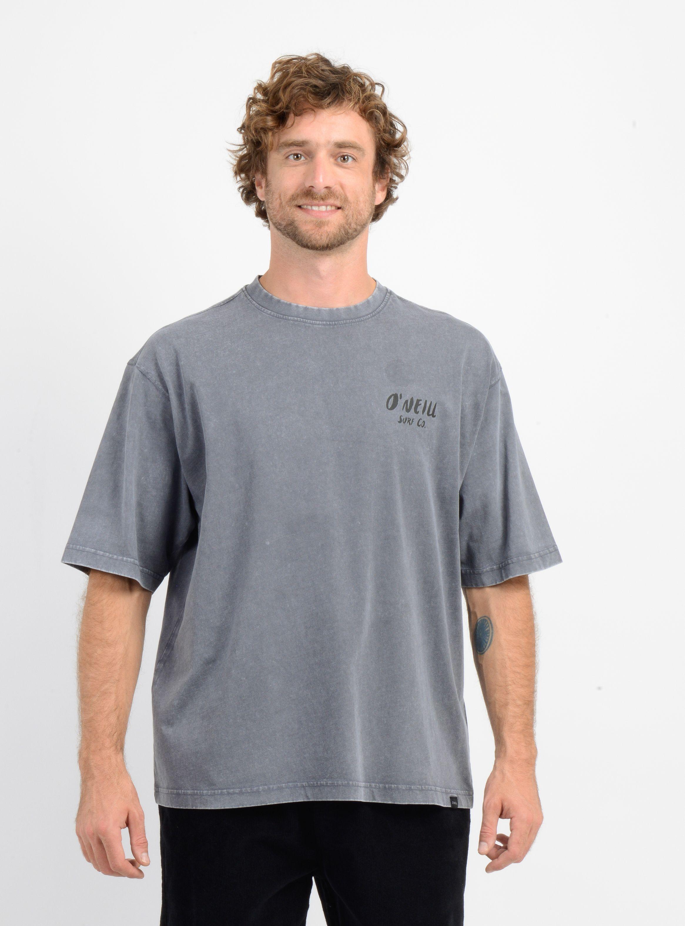 POLERA MANGA CORTA VISTA  GRIS OSCURO-0