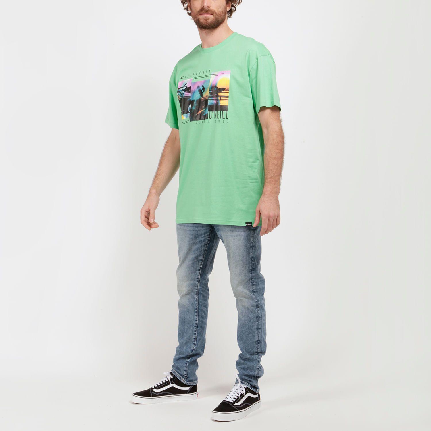 POLERA MC OVERSIZE -  V23HO065004 VERDE-3