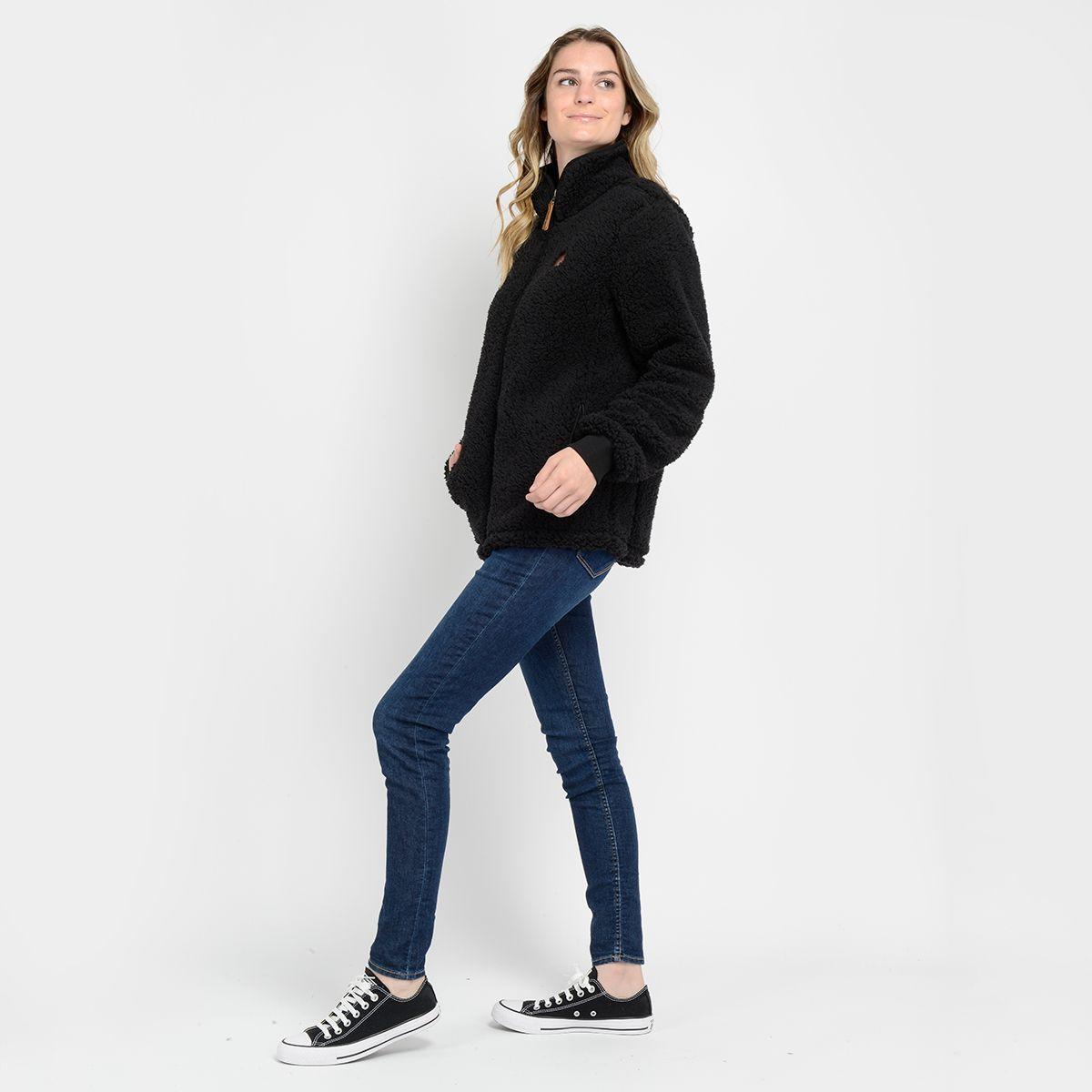 POLERON CHIPORRO FULL ZIPPER - I23MU073006 NEGRO-3