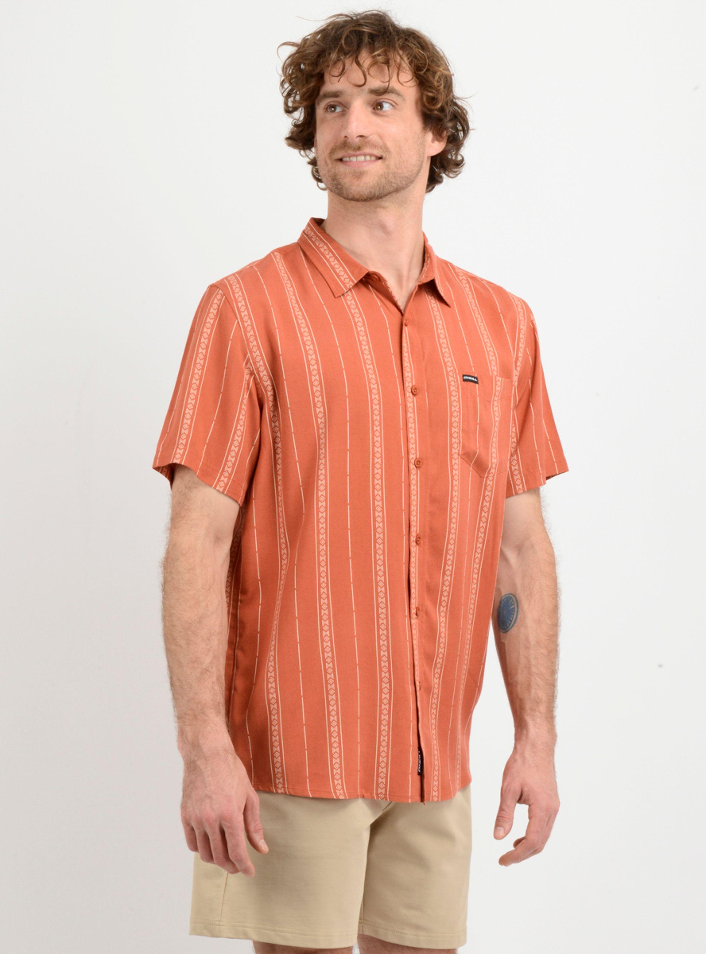 CAMISA MANGA CORTA OASIS  NARANJO-3