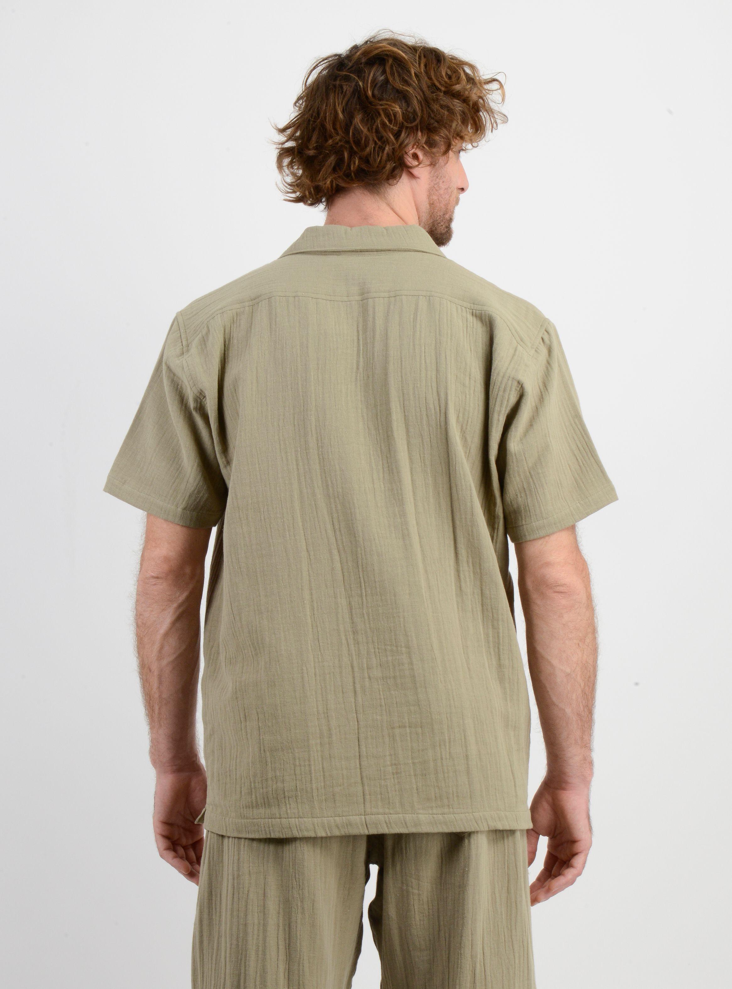 CAMISA MANGA CORTA SUNSET VERDE-1