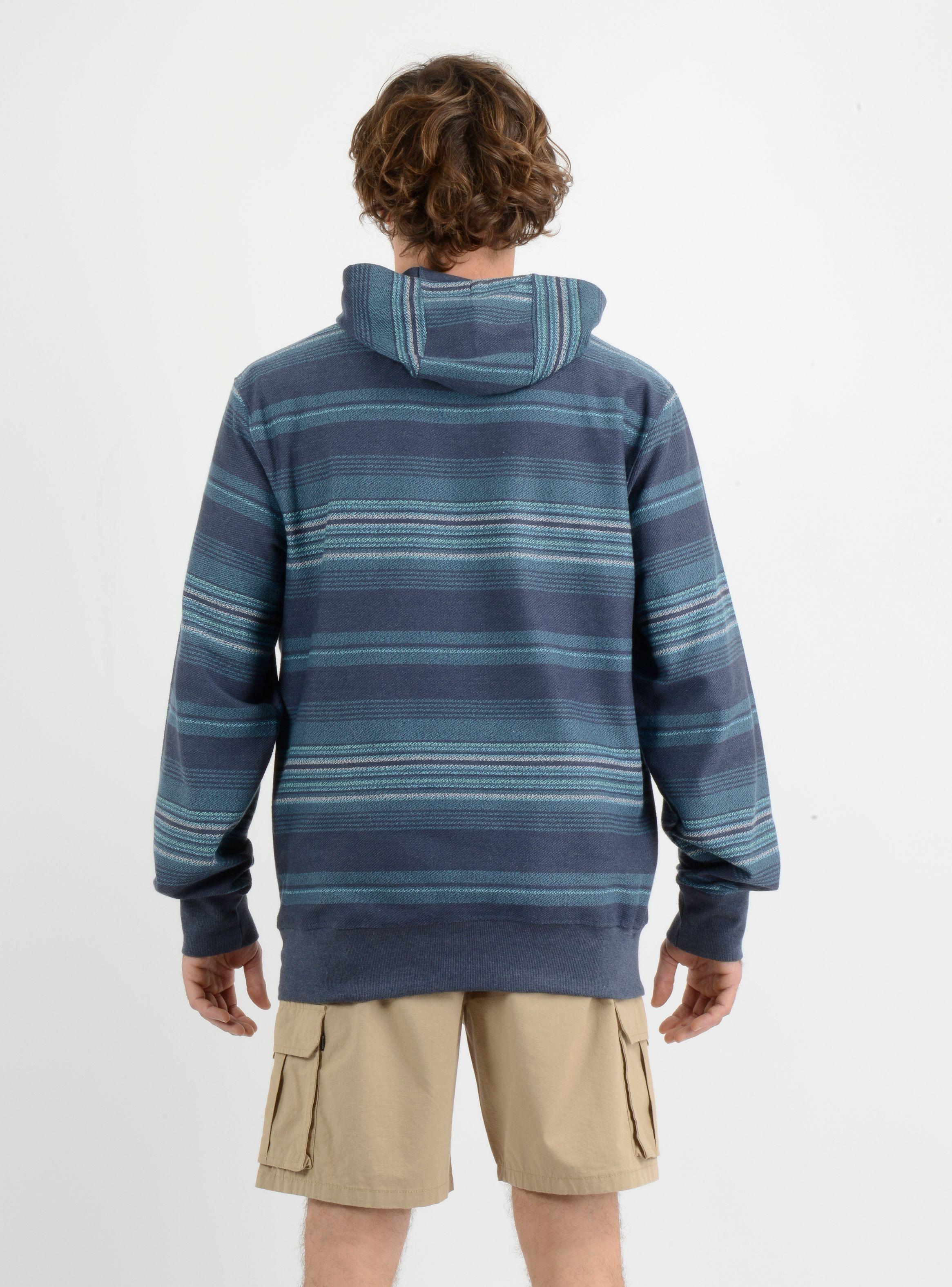 POLERON HOODIE BAVARO STRIPE  AZUL-2