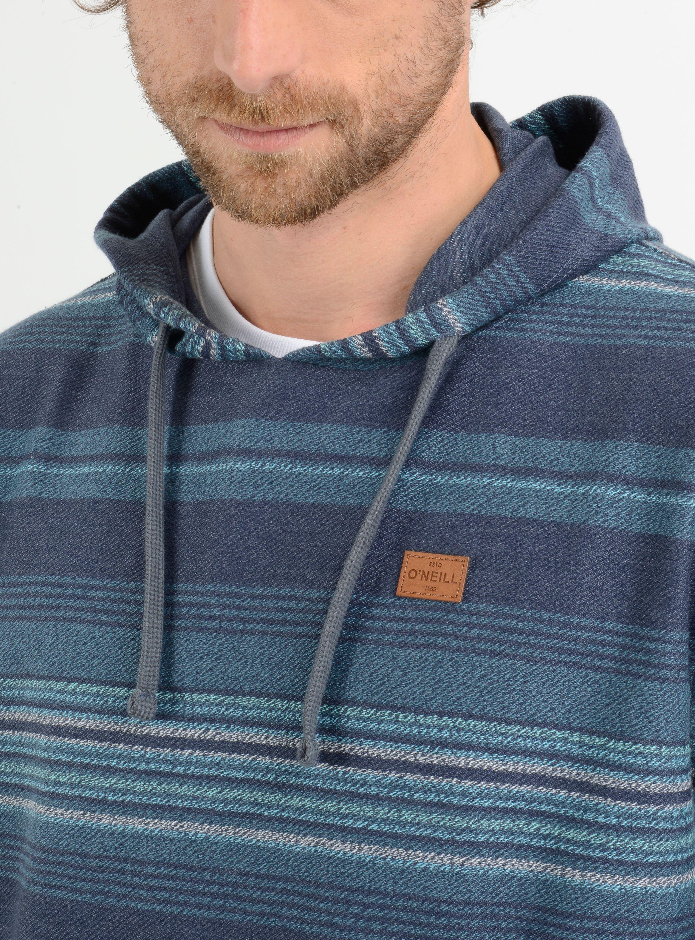 POLERON HOODIE BAVARO STRIPE  AZUL-4