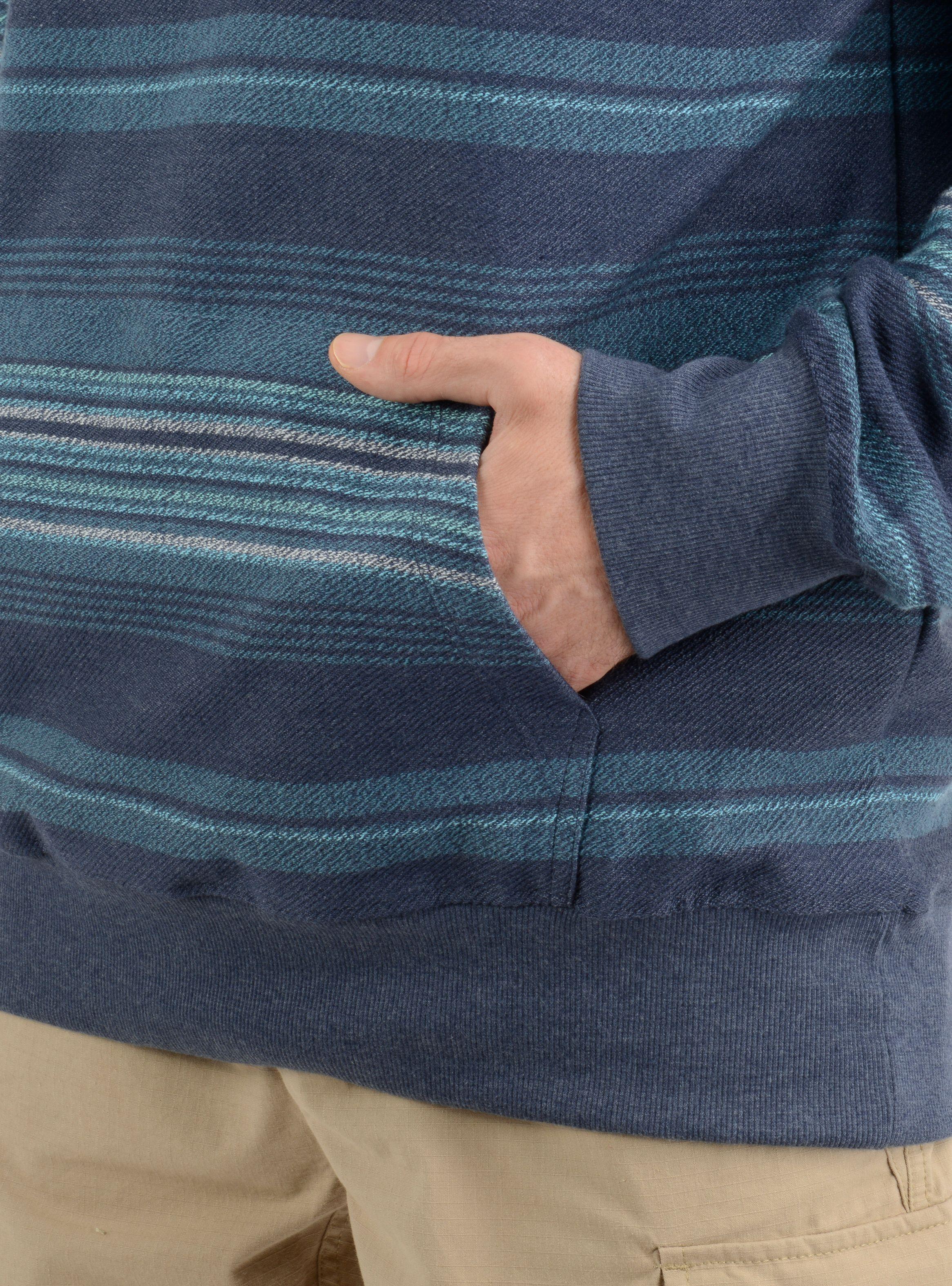 POLERON HOODIE BAVARO STRIPE  AZUL-5