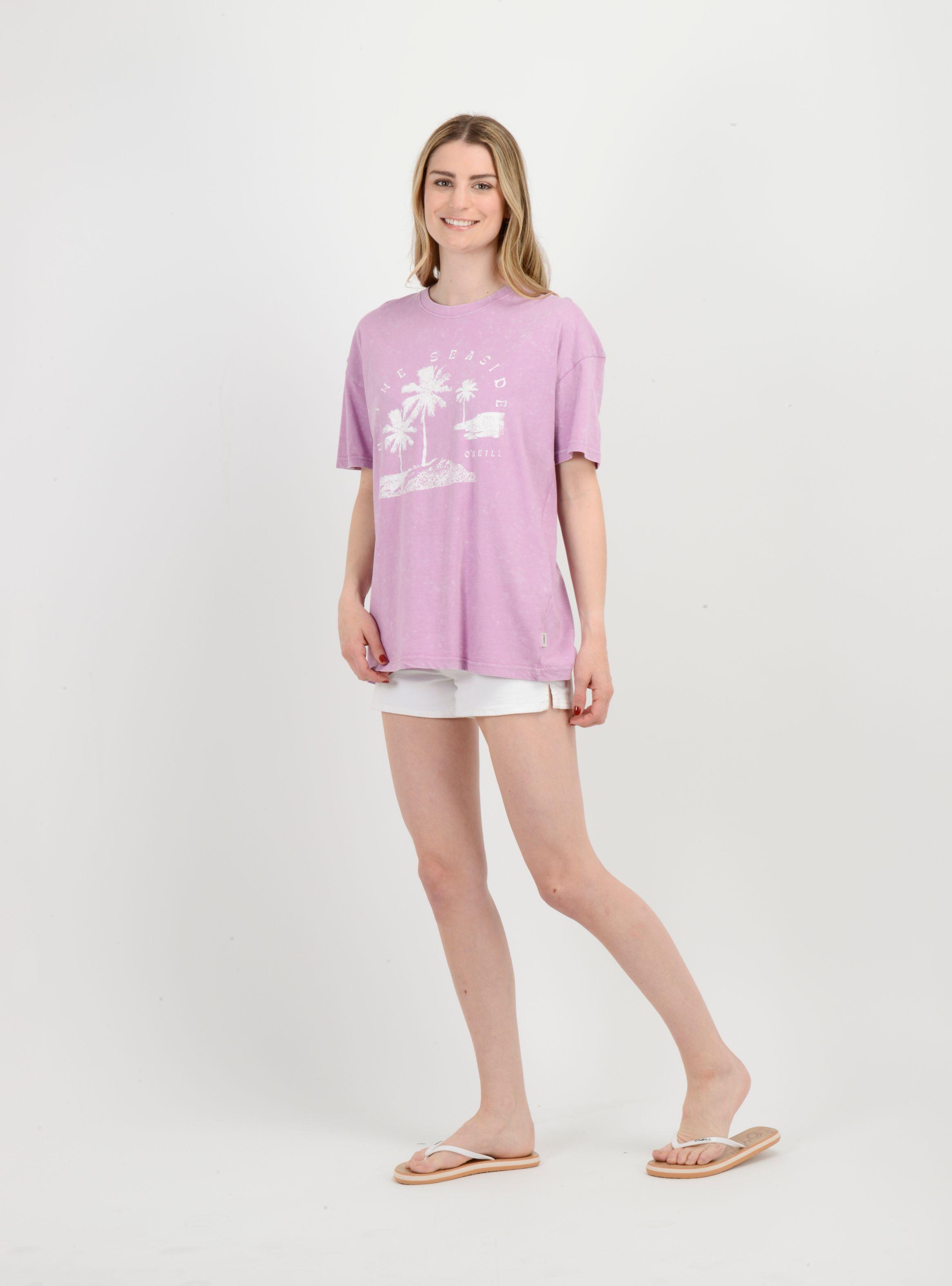 POLERA MANGA CORTA BY THE SEASIDE  ROSADO-1