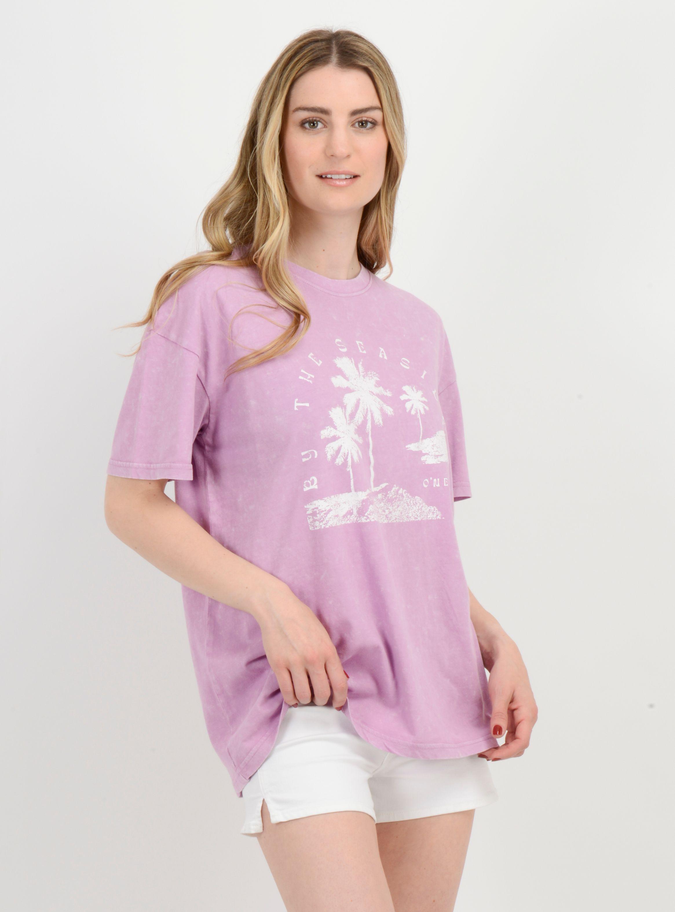 POLERA MANGA CORTA BY THE SEASIDE  ROSADO-3