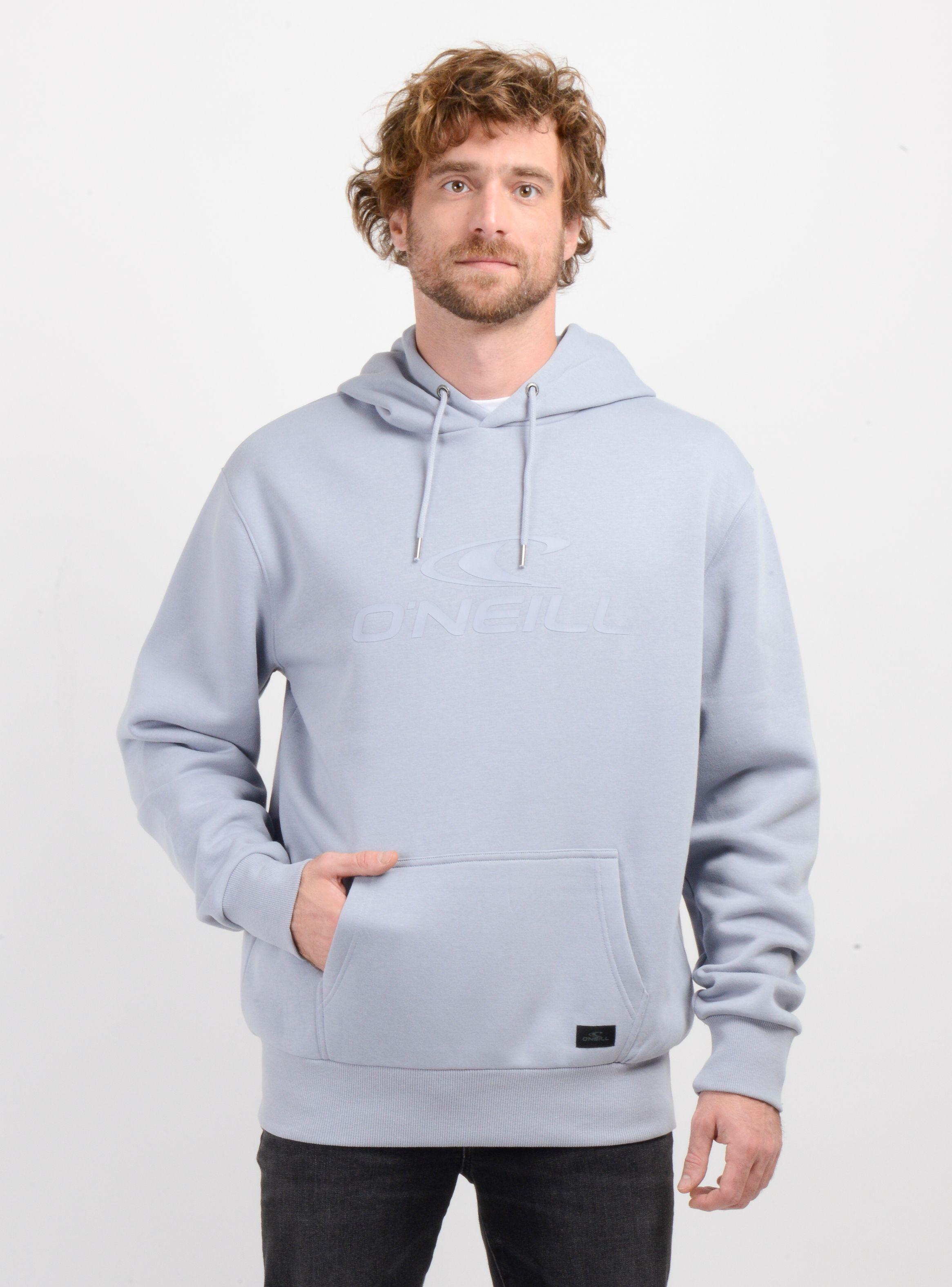 POLERON LOGO HOODIE AZUL CLARO-0
