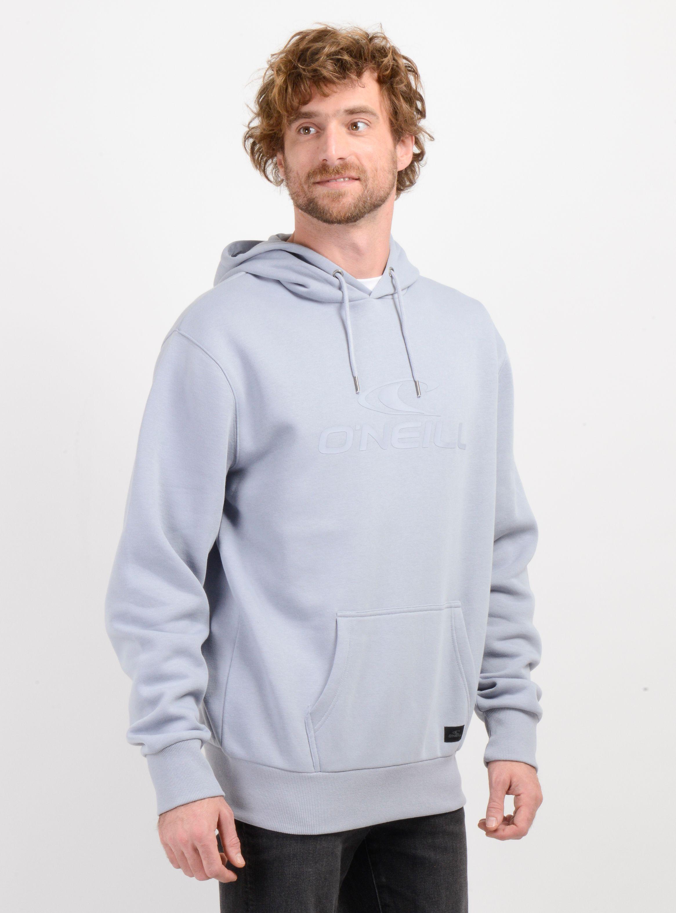 POLERON LOGO HOODIE AZUL CLARO-3