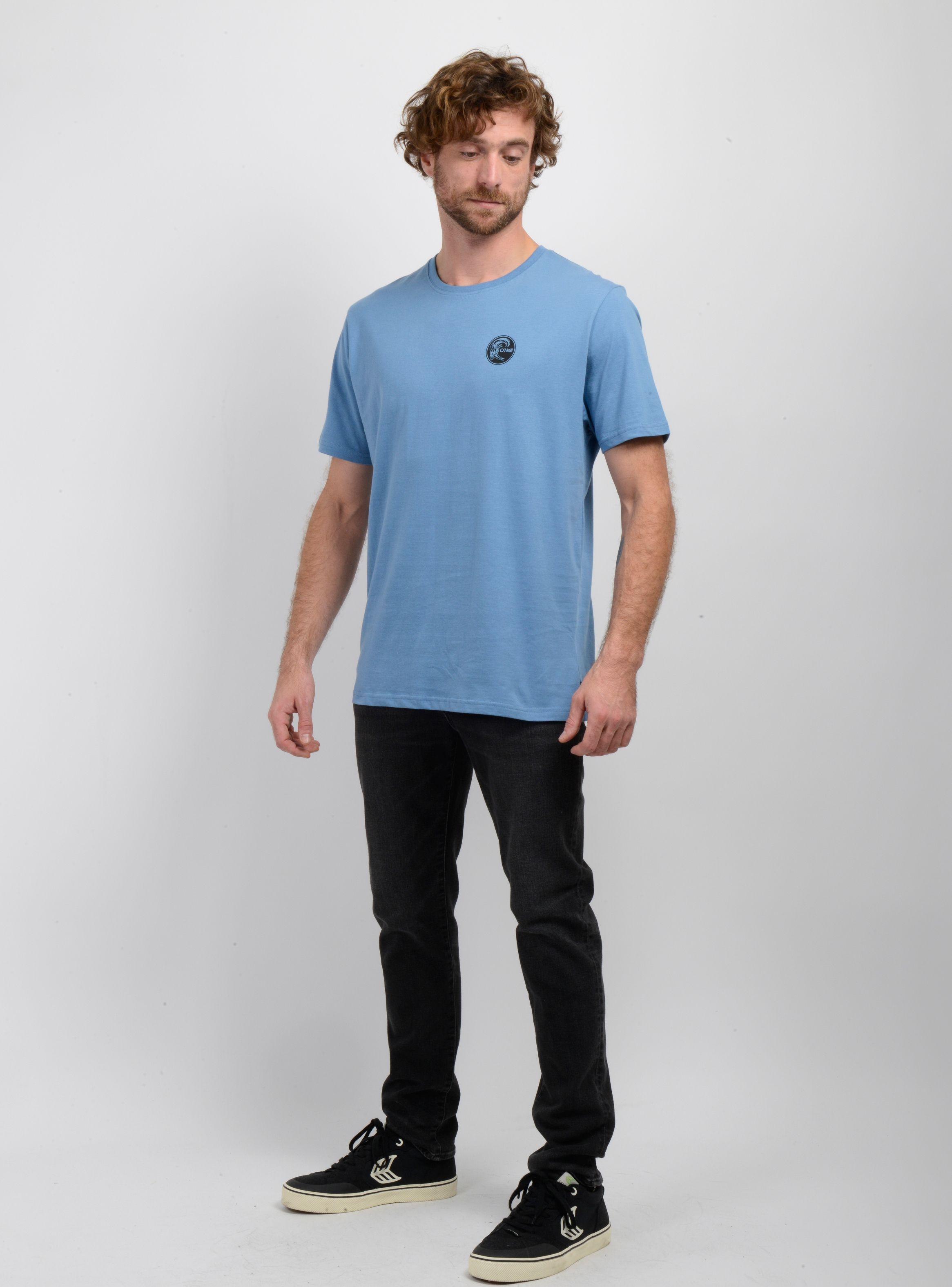 POLERA MANGA CORTA ORIGINALS 70'S AZUL-2