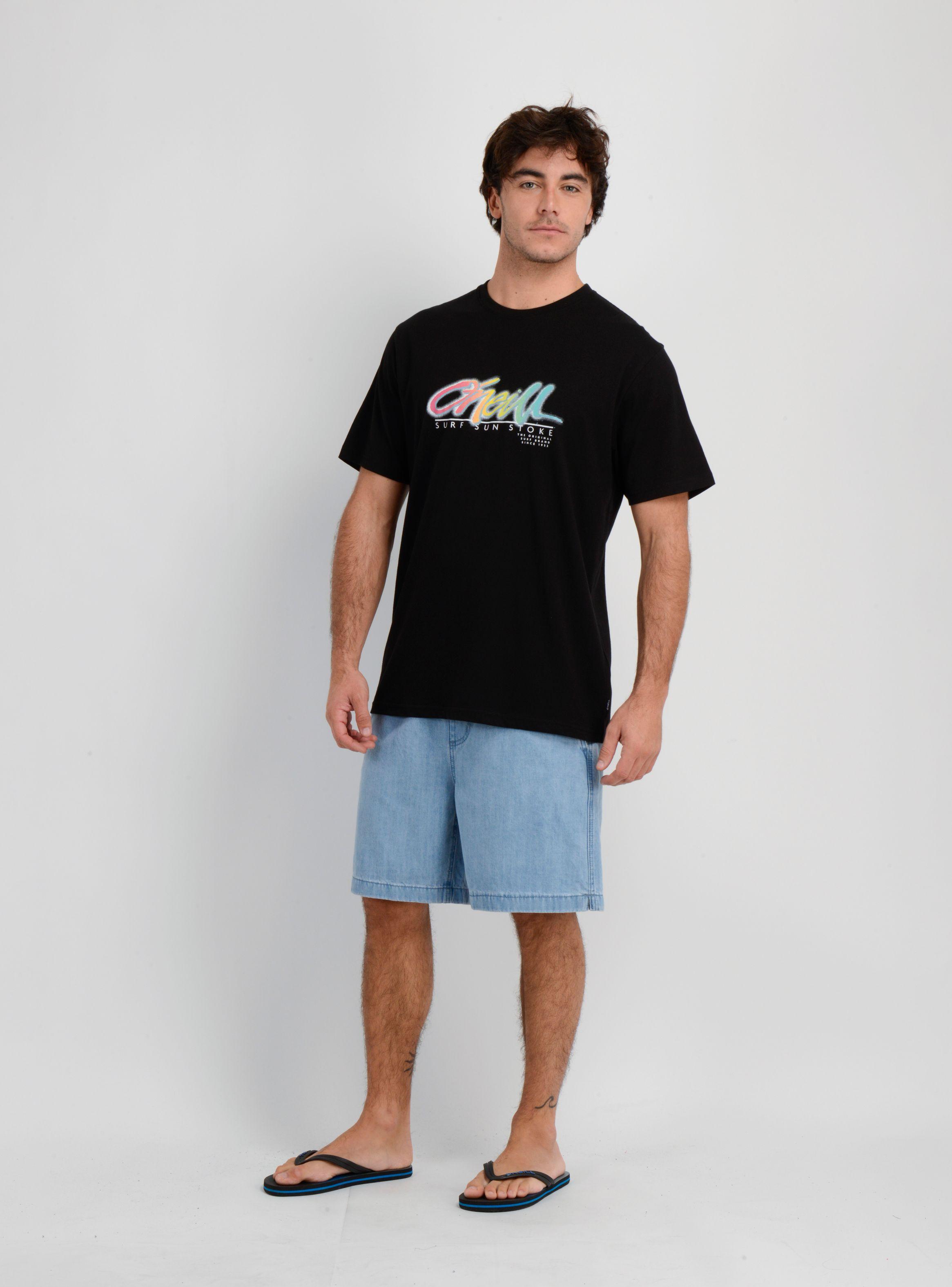 POLERA MANGA CORTA KEYS FL  NEGRO-2