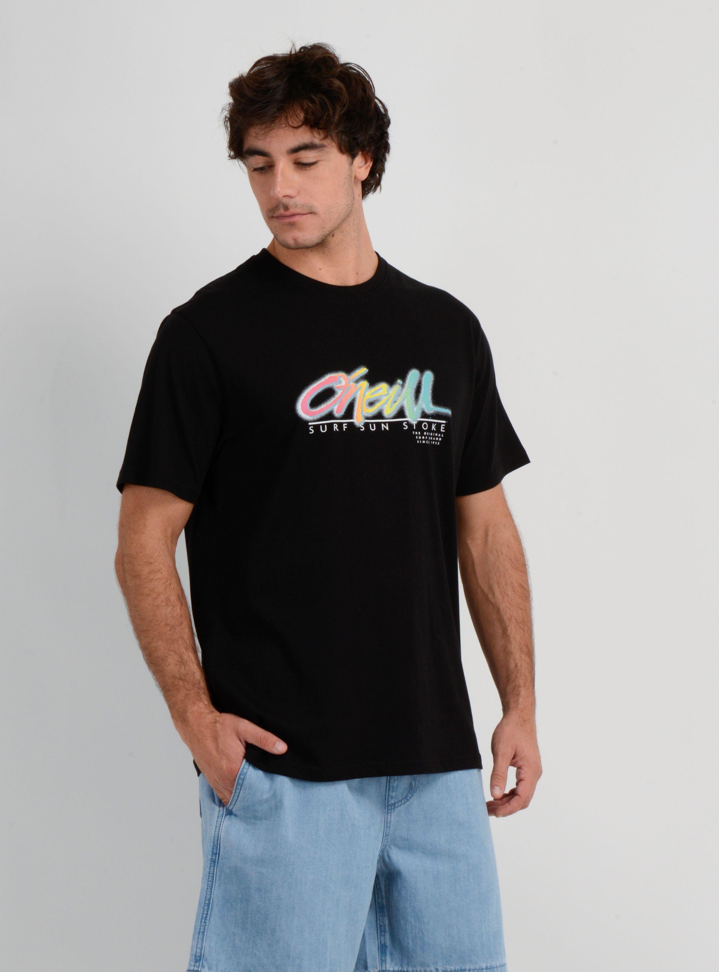 POLERA MANGA CORTA KEYS FL  NEGRO-3