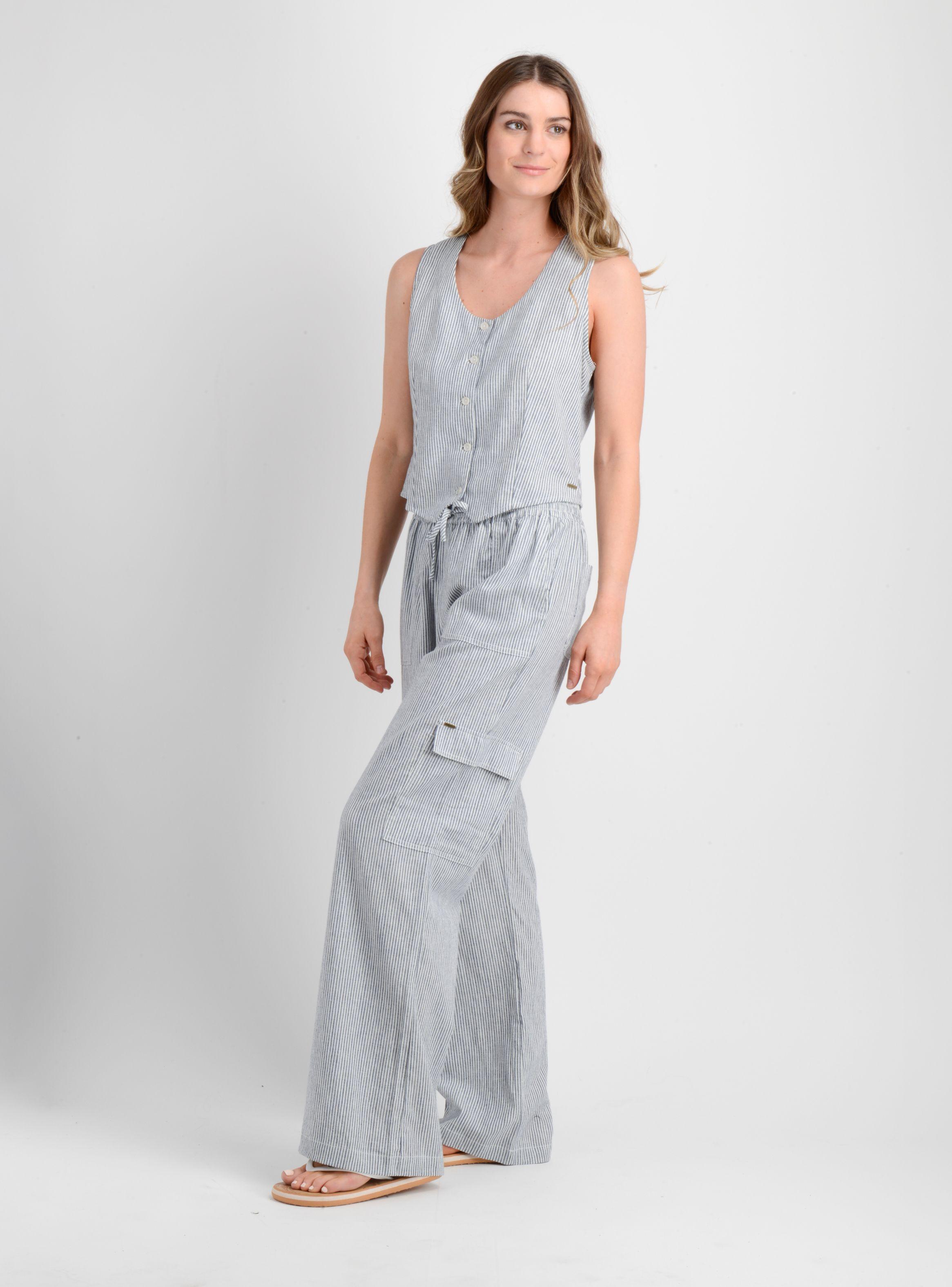 PANTALON RAYADO ALLY AZUL-2