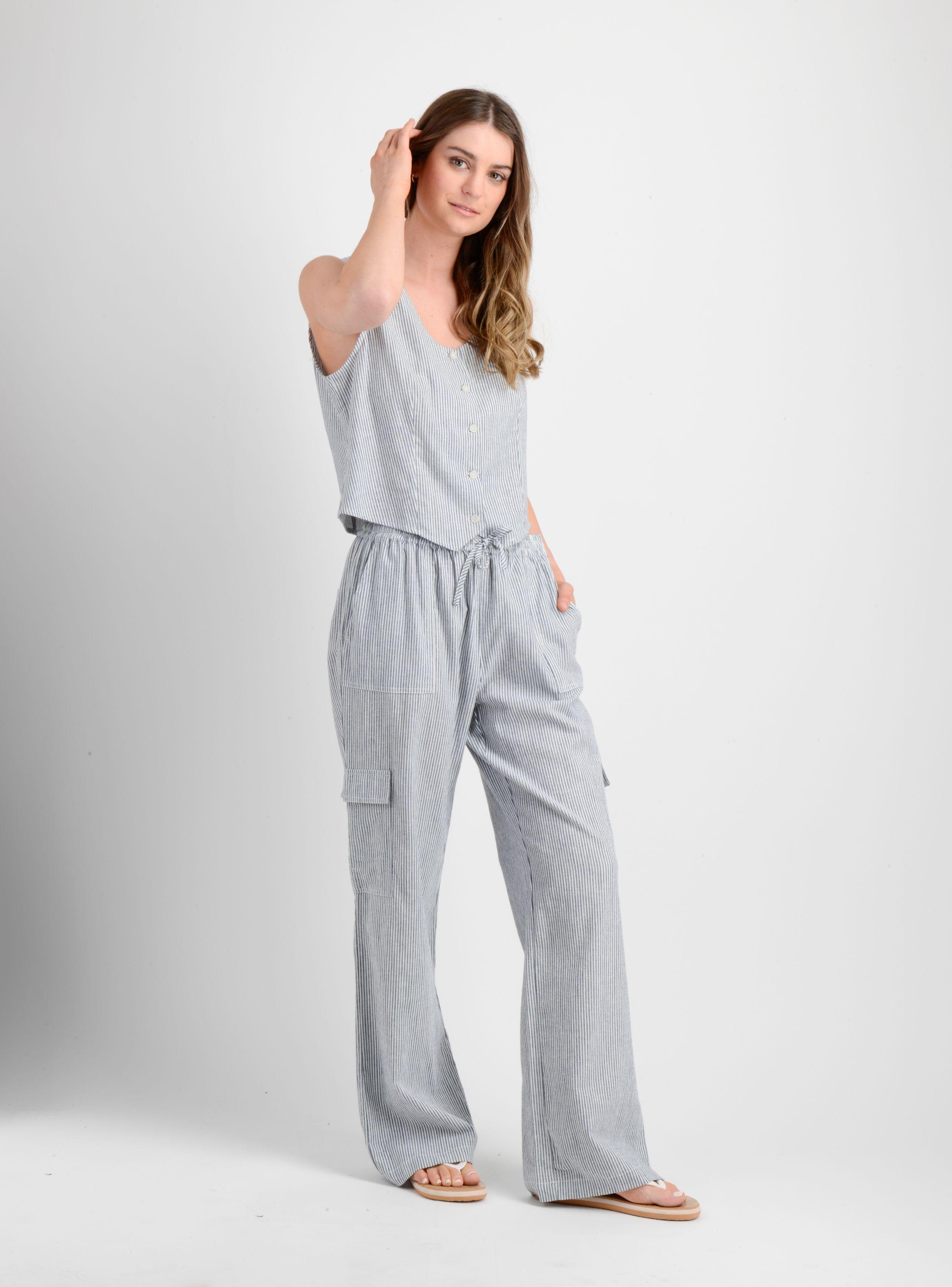 PANTALON RAYADO ALLY AZUL-3