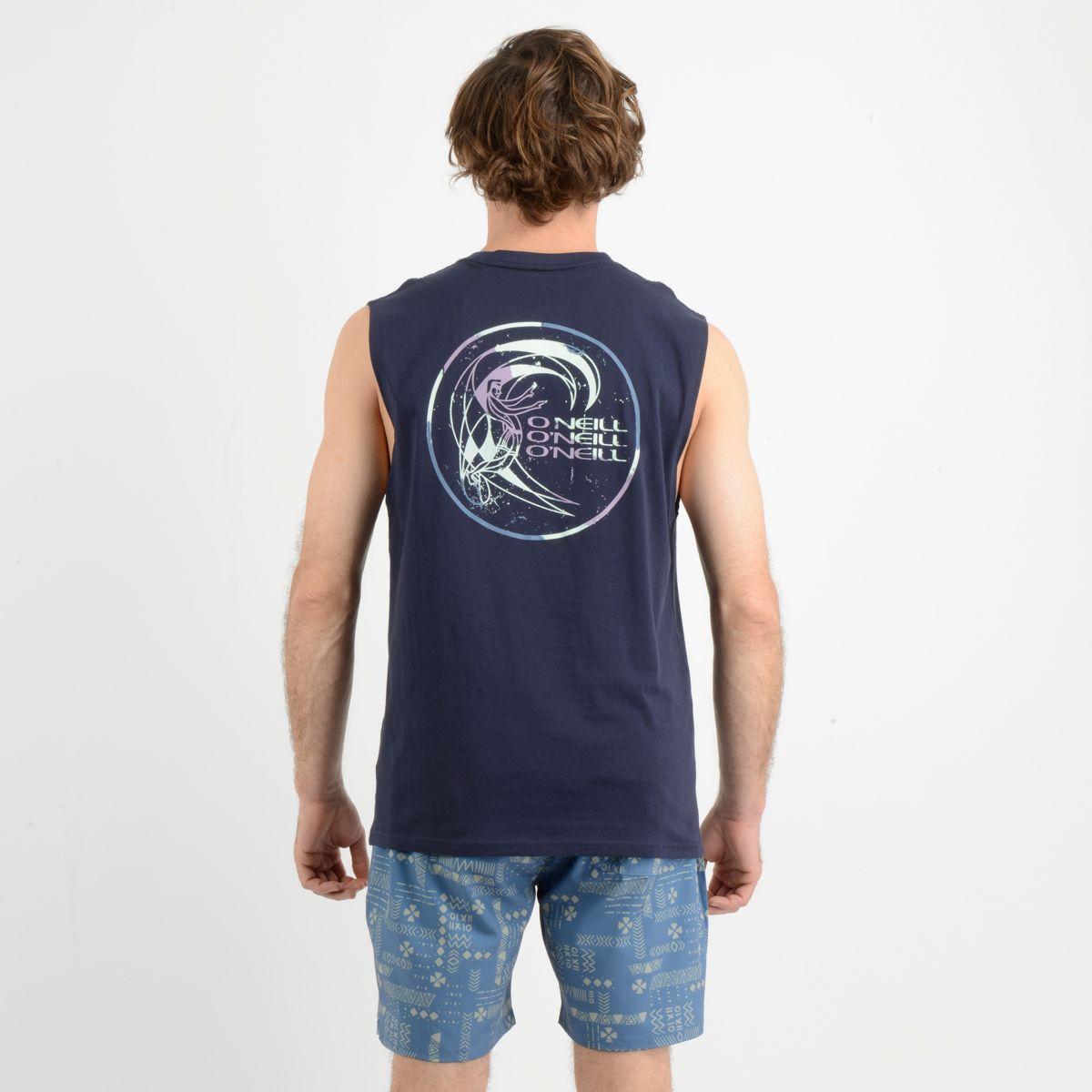 POLERA SIN MANGAS CORE TANK  AZUL-3