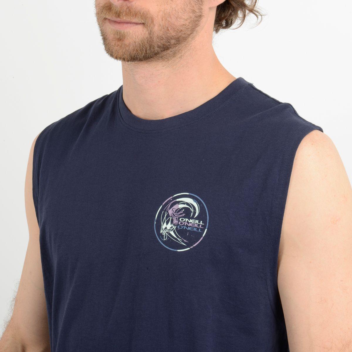 POLERA SIN MANGAS CORE TANK  AZUL-4