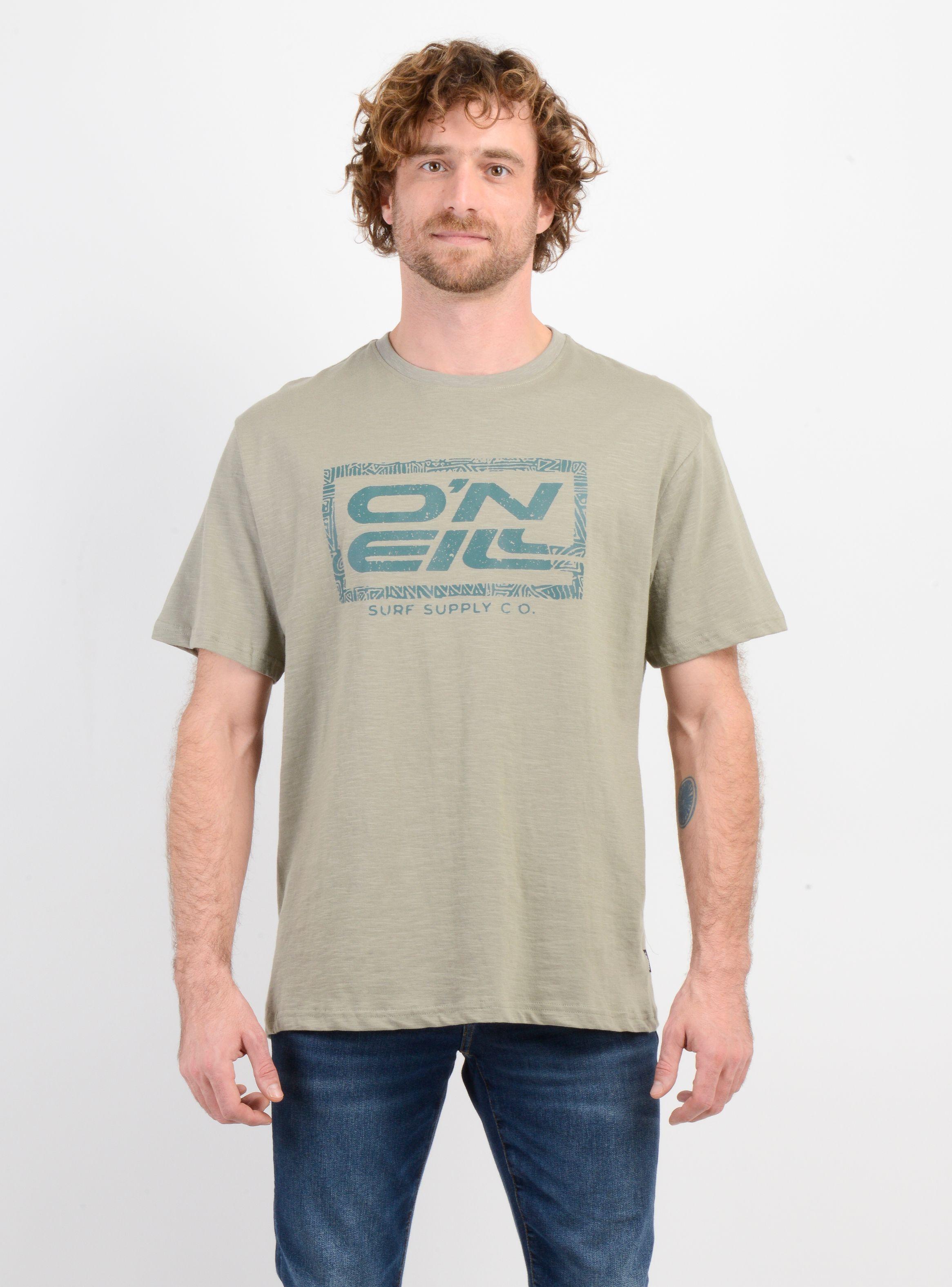 POLERA MANGA CORTA RETRO SQUARE VERDE OSCURO-0