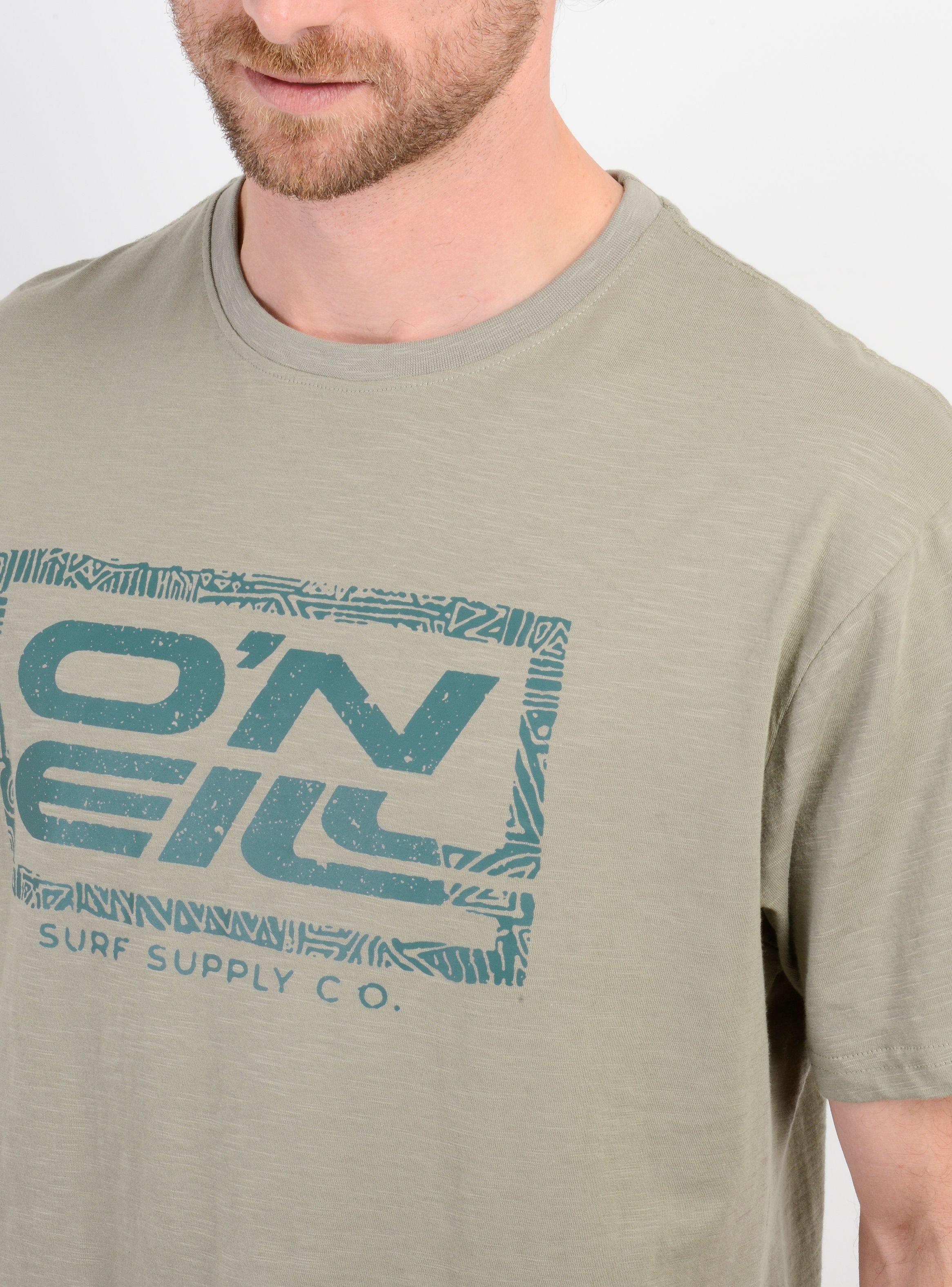 POLERA MANGA CORTA RETRO SQUARE VERDE OSCURO-4