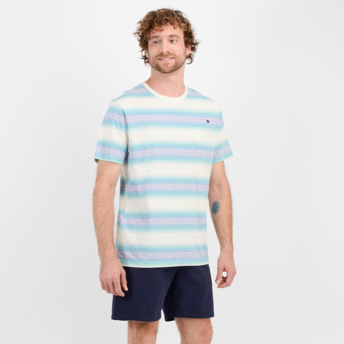 POLERA MANGA CORTA ETNIC  BEIGE-3