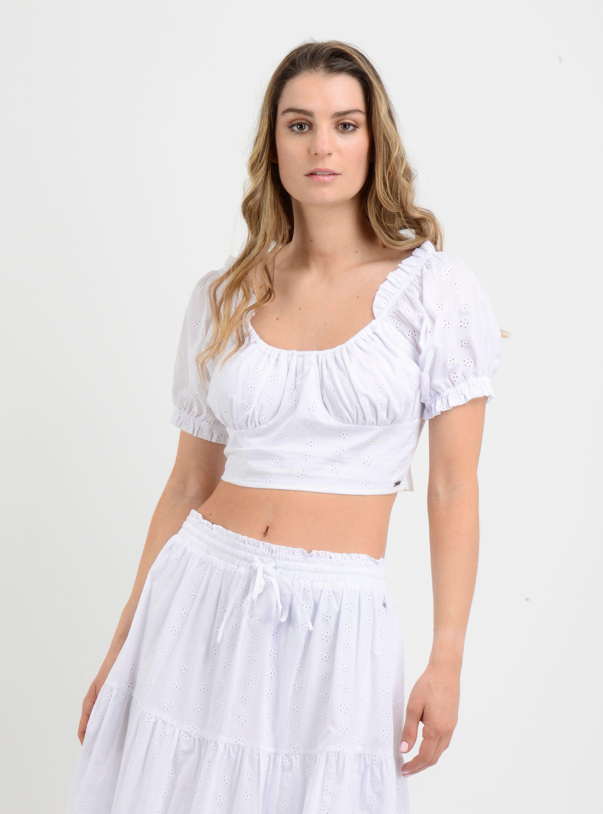 BLUSA MANGA CORTA SIENA  BLANCO-0
