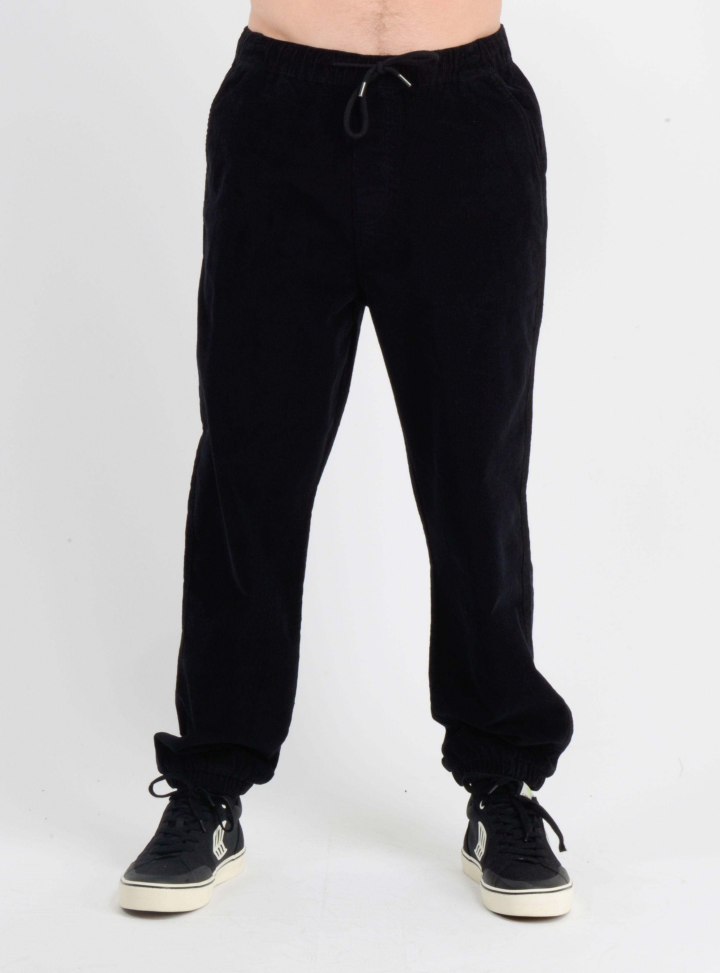 PANTALON COTELE SLIDER  NEGRO-0