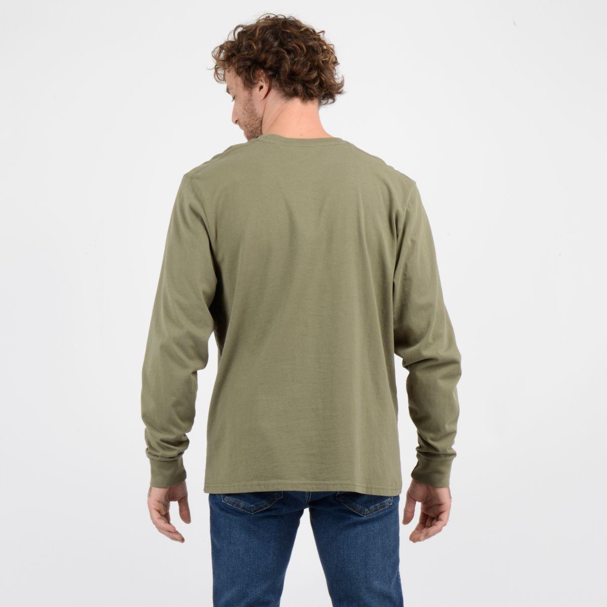 POLERA MANGA LARGA JOURNEY VERDE OSCURO-1
