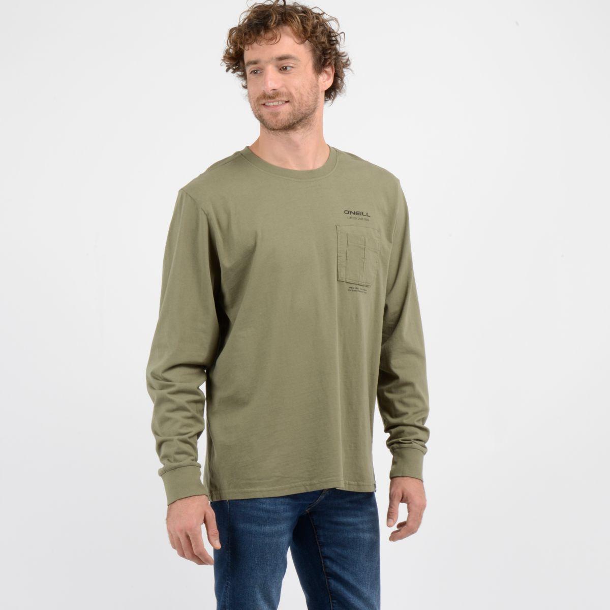 POLERA MANGA LARGA JOURNEY VERDE OSCURO-2