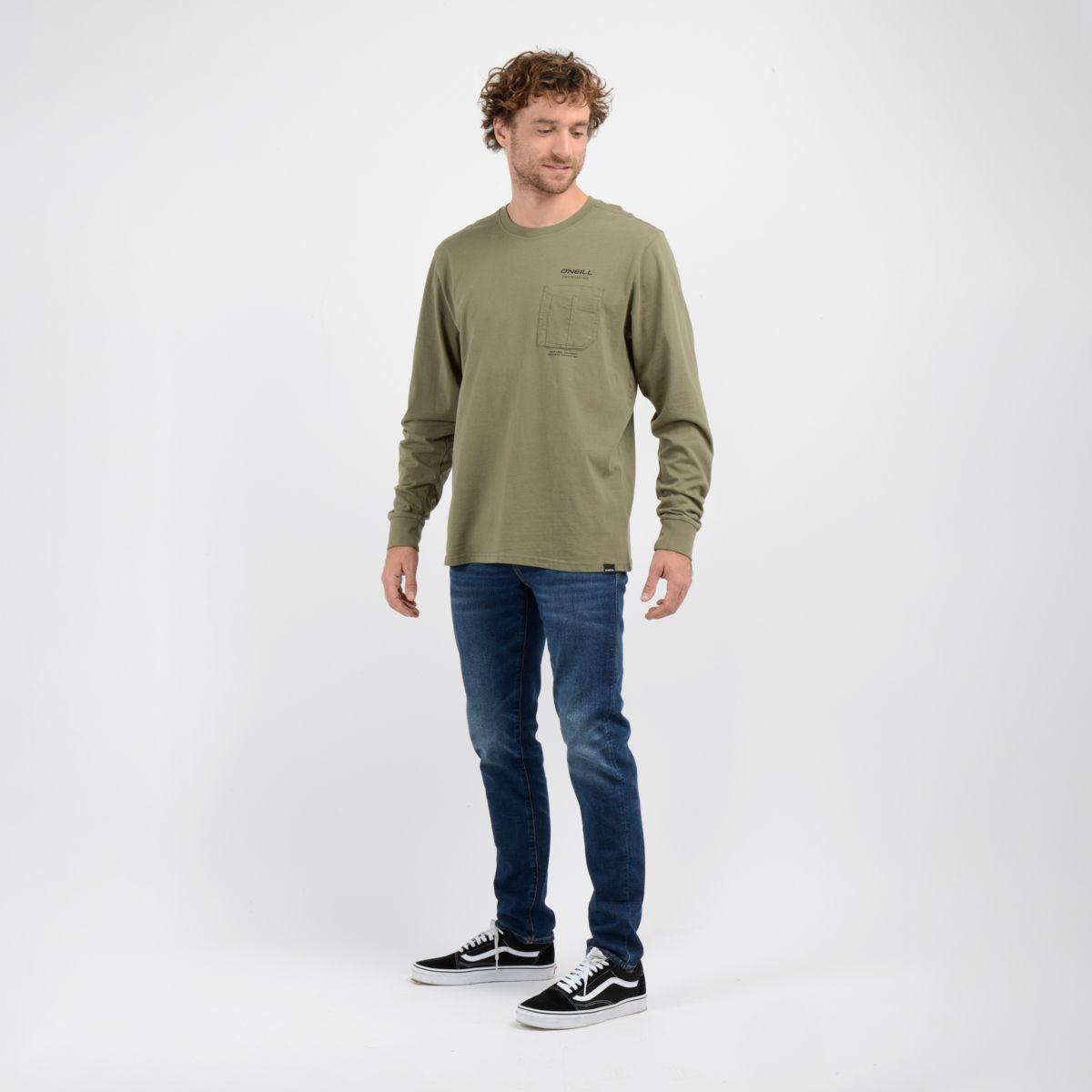 POLERA MANGA LARGA JOURNEY VERDE OSCURO-3