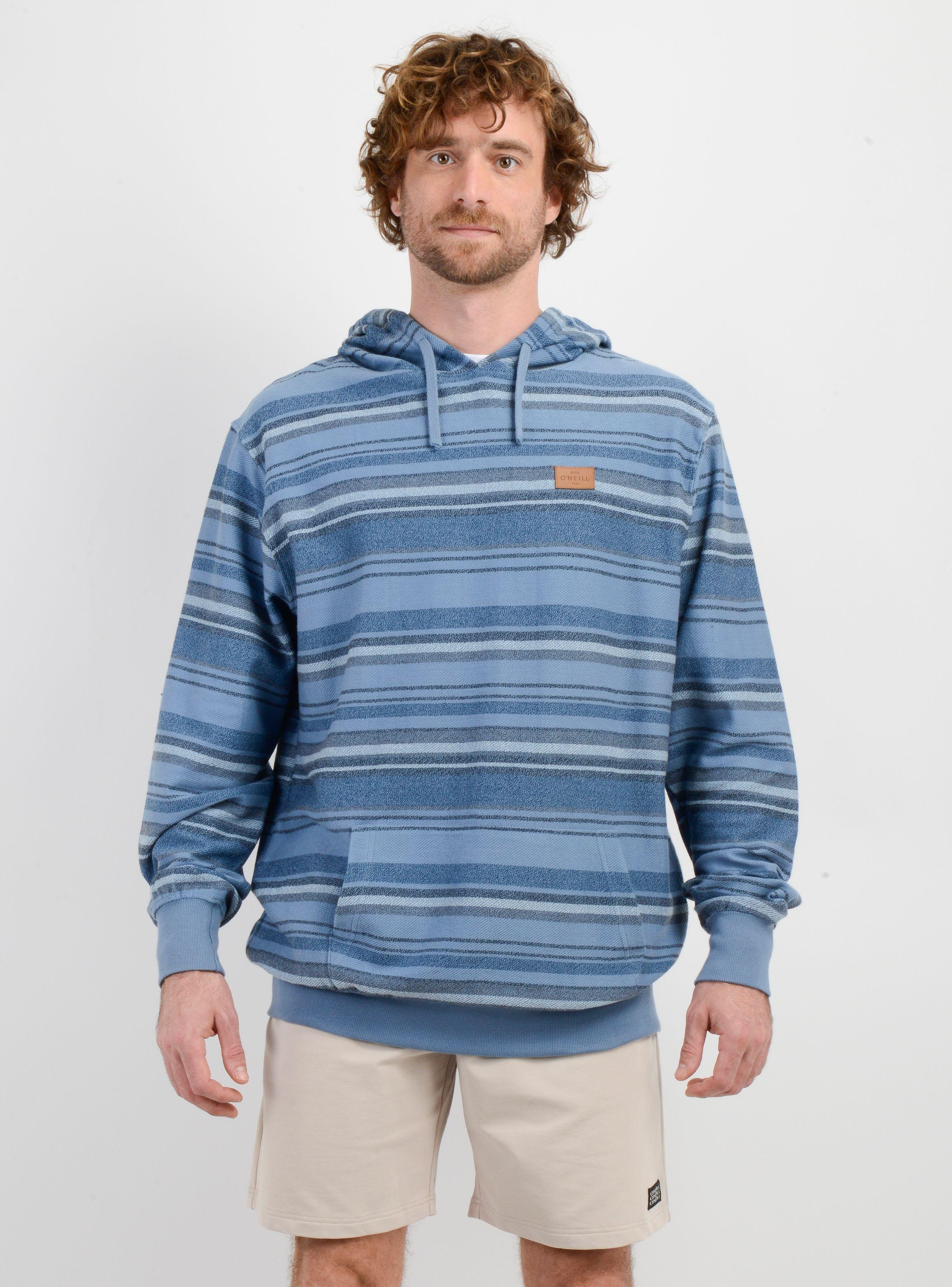 POLERON BAVARO STRIPE HOODIE AZUL-0