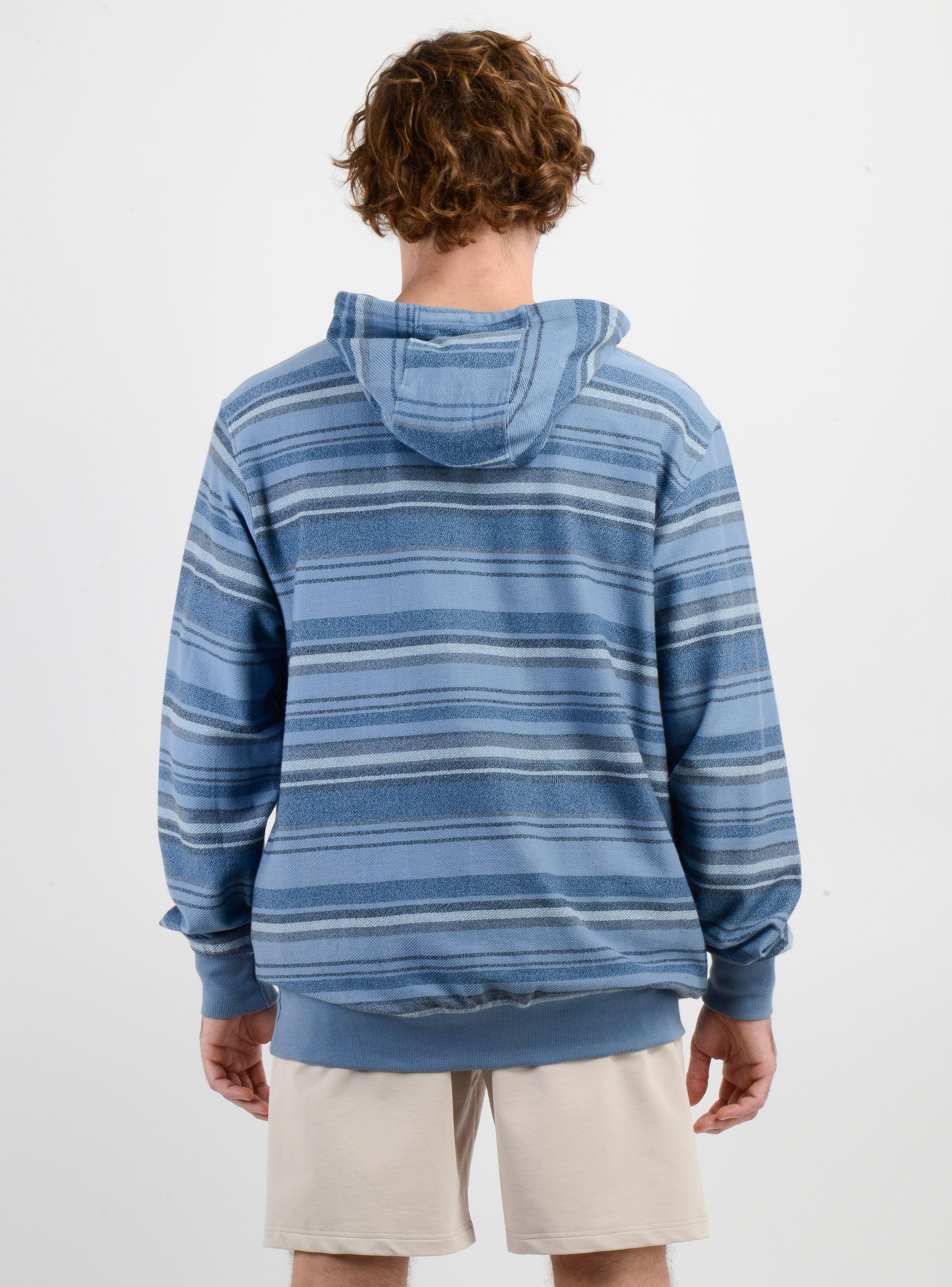 POLERON BAVARO STRIPE HOODIE AZUL-1