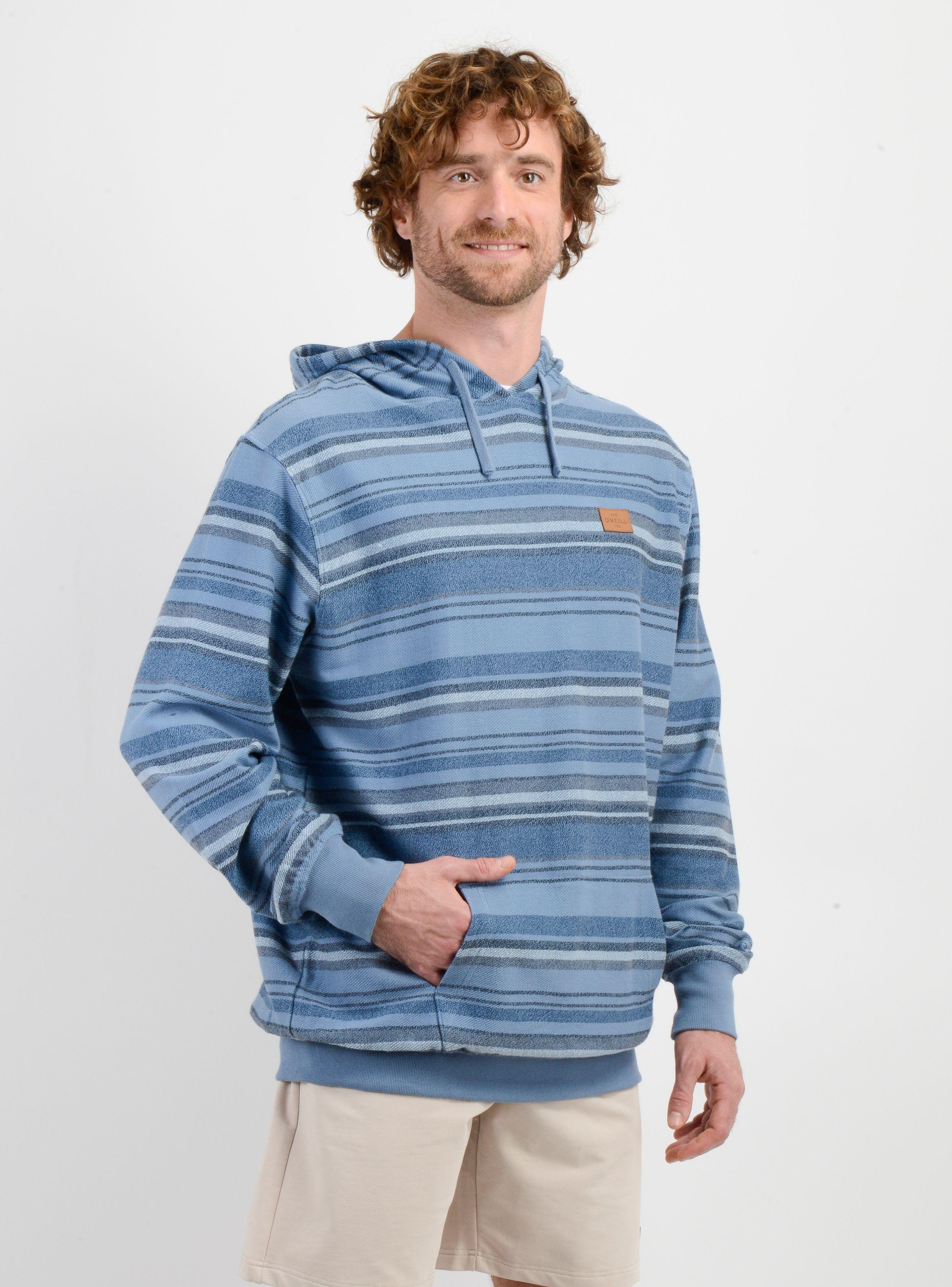 POLERON BAVARO STRIPE HOODIE AZUL-3