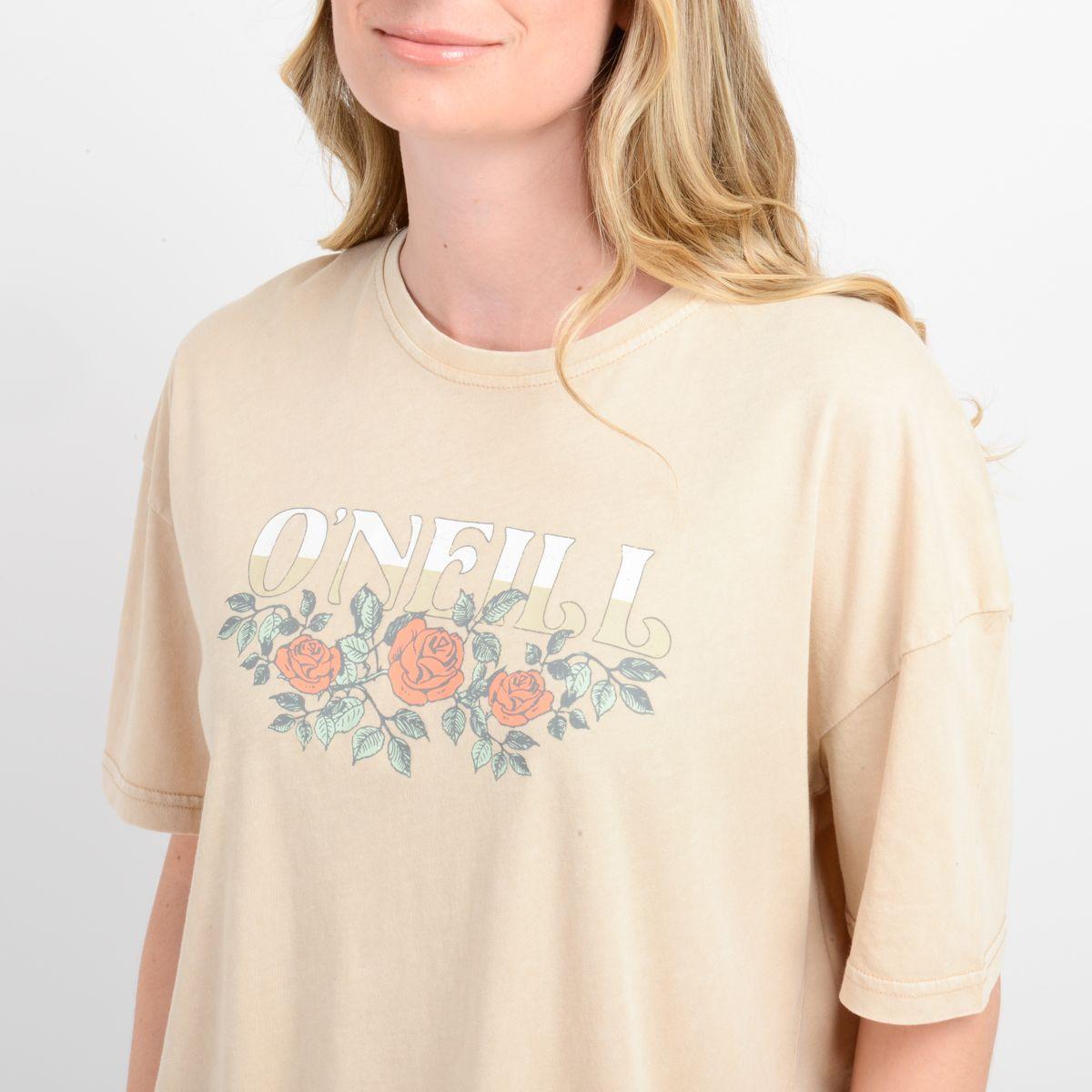 POLERA MANGA CORTA FLOWER  VINEZ BEIGE-3