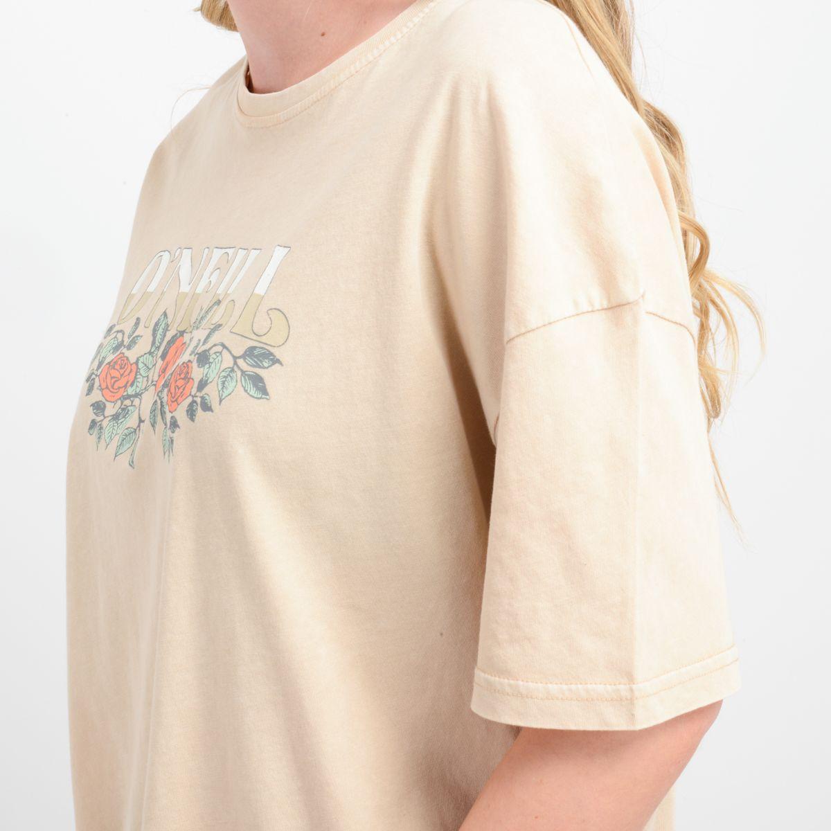 POLERA MANGA CORTA FLOWER  VINEZ BEIGE-4